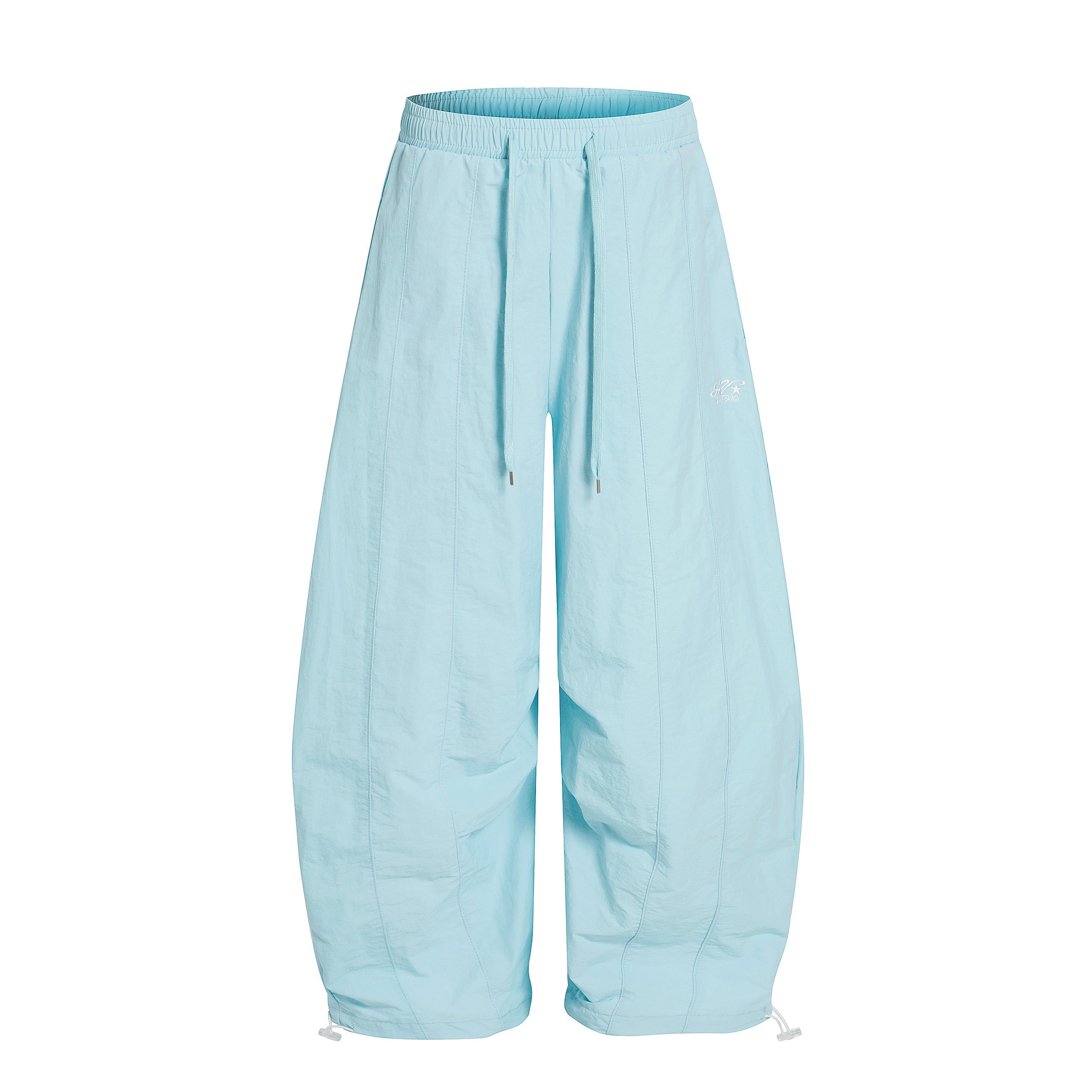 Pastel Nylon Stacked Balloon Pants | Streetwear Trousers