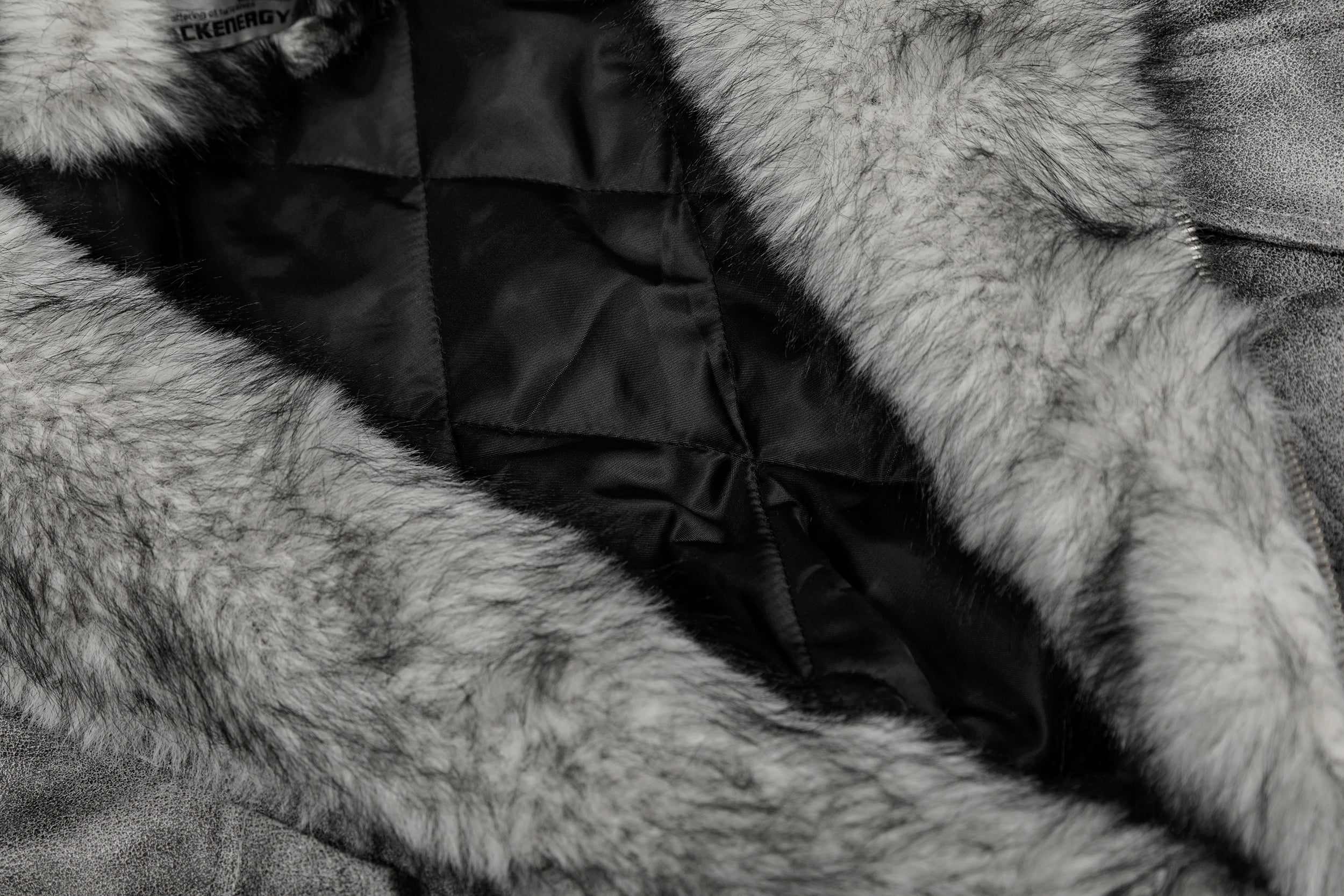 Washed Faux-Fur Hooded Bomber Jacket | Streetwear Winter Coat