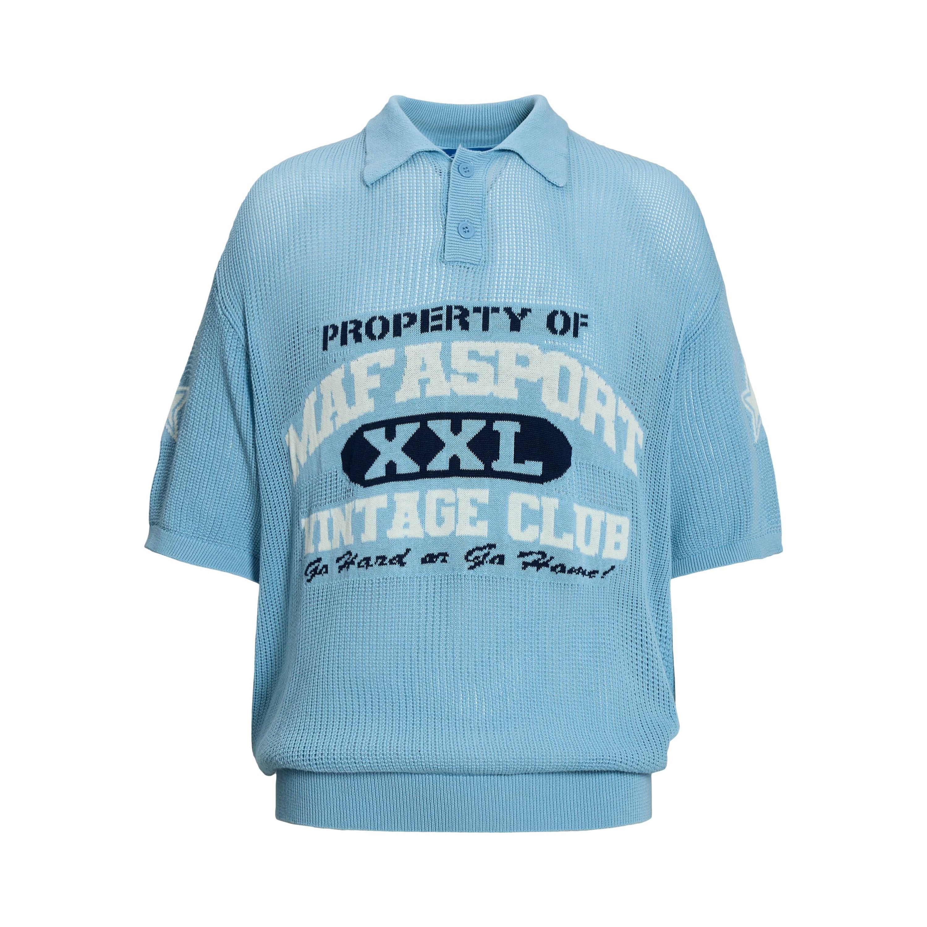 Omirad Varsity Knit Polo | Collegiate Streetwear Shirt