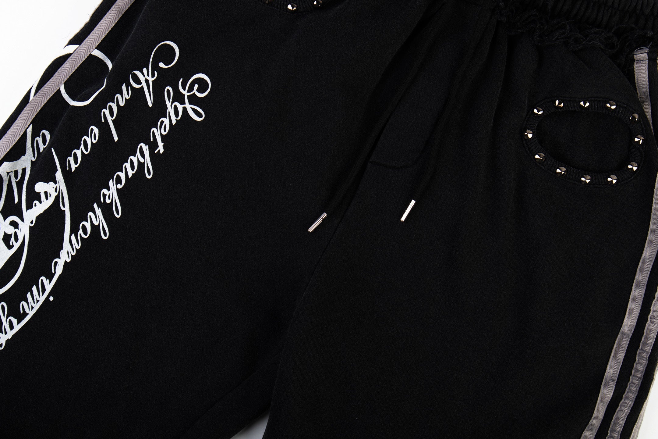 Script Graffiti Wide-Leg Sweatpants | Streetwear Joggers