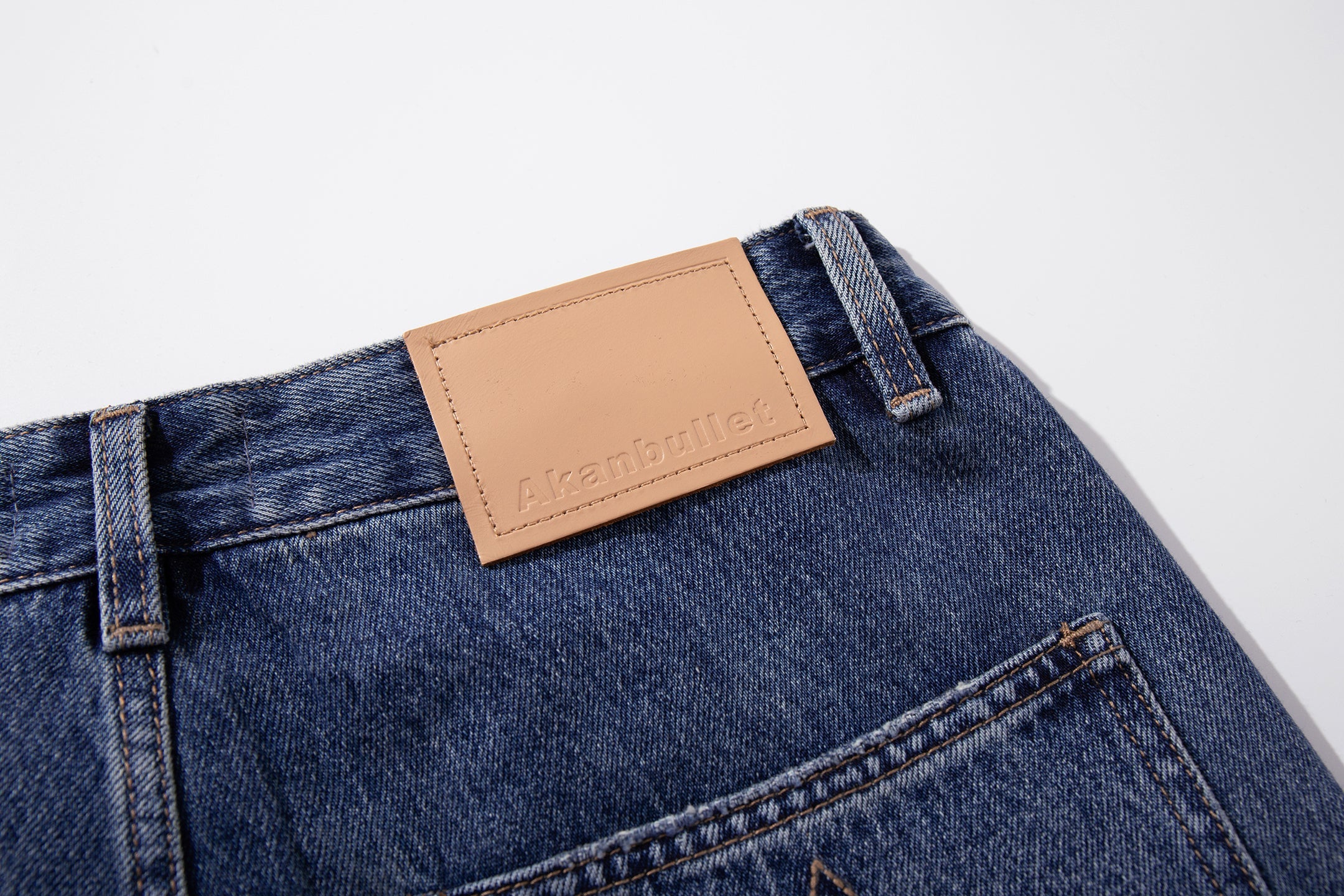 Omirad Rhinestone Utility Wide-Leg Carpenter Jeans