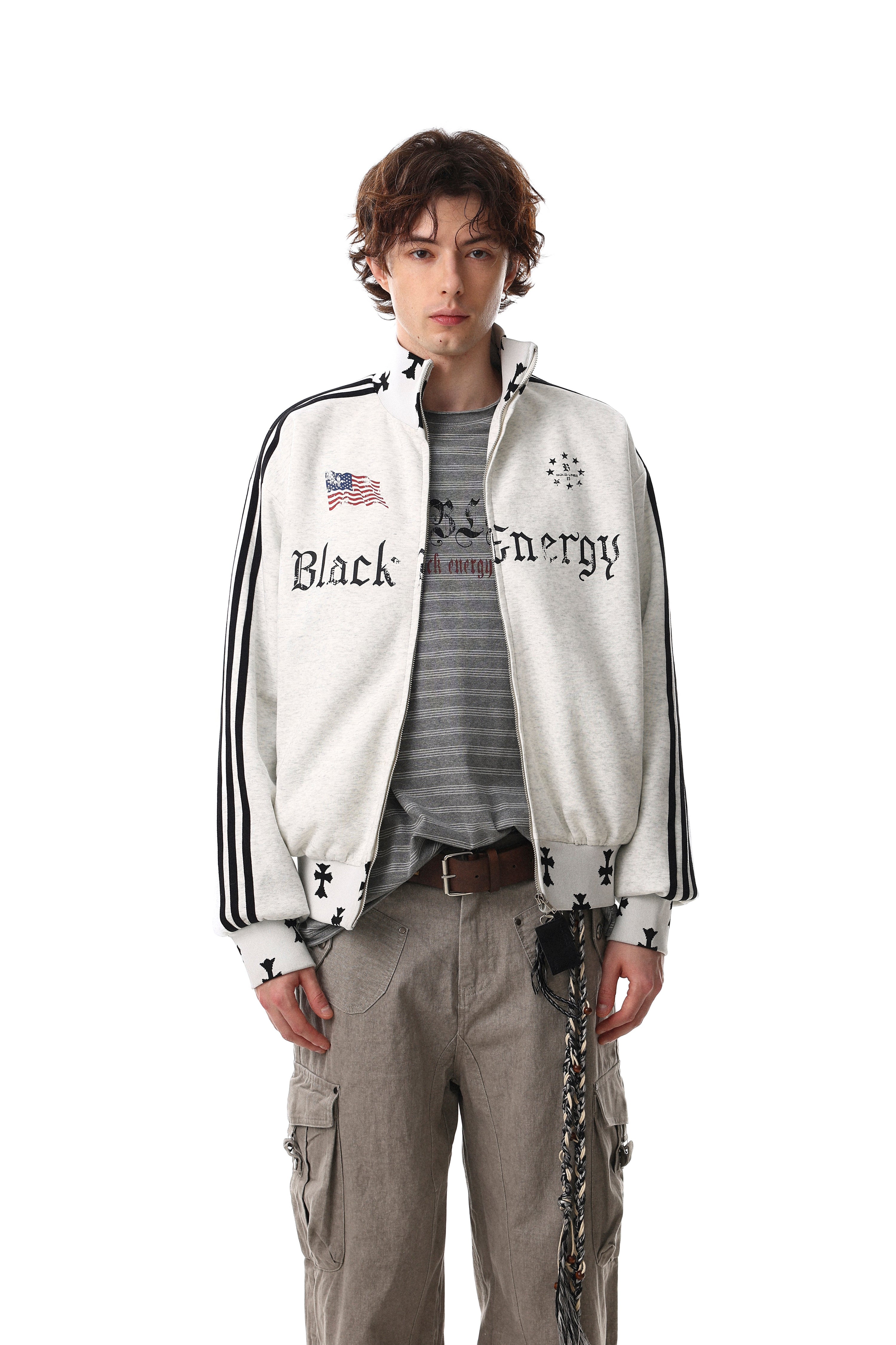 Omirad Black Energy Track Jacket | Streetwear Zip-Up
