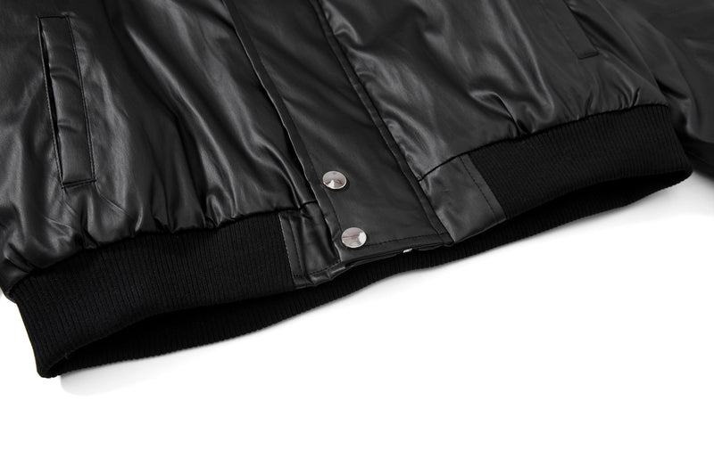Omirad Dual-Zip PU Bomber Jacket | Moto Street Style