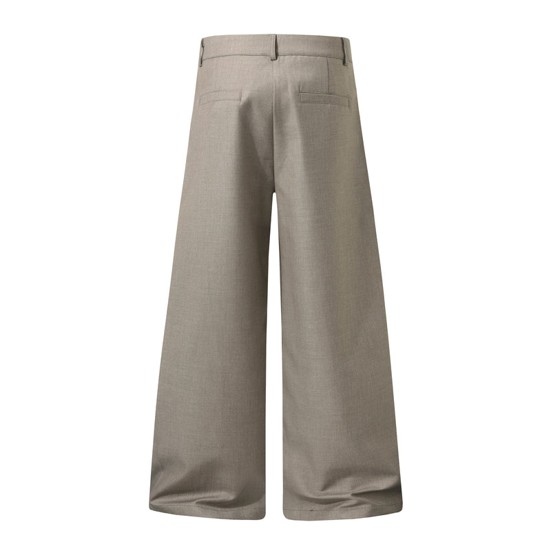 Wide-Leg Button-Front Trousers | Nautical Sailor Style