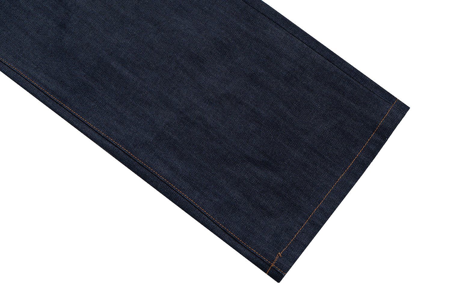 Omirad Raw Straight Denim Jeans | Stacked Hem Black