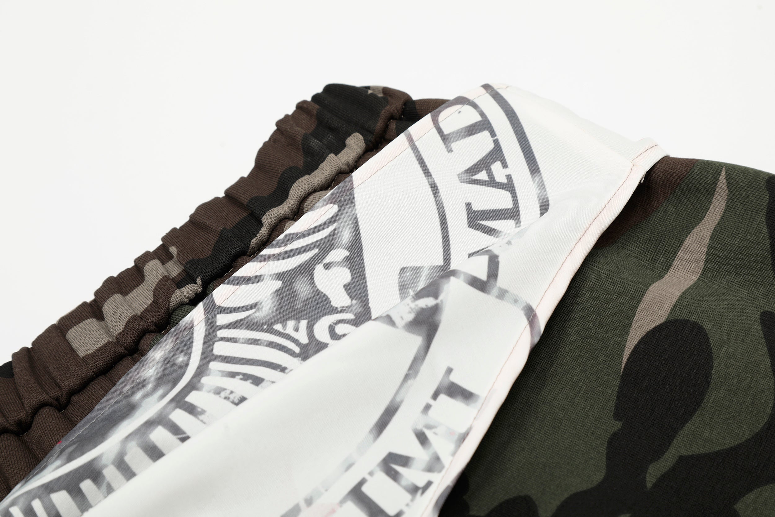 Camo Scarf-Wrap Wide Leg Pants | Streetwear Statement