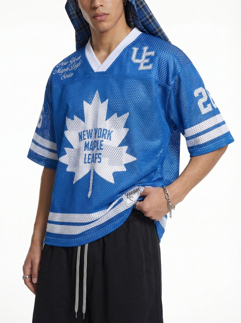 Omirad Maple 26 Mesh Jersey T-Shirt | Varsity Streetwear