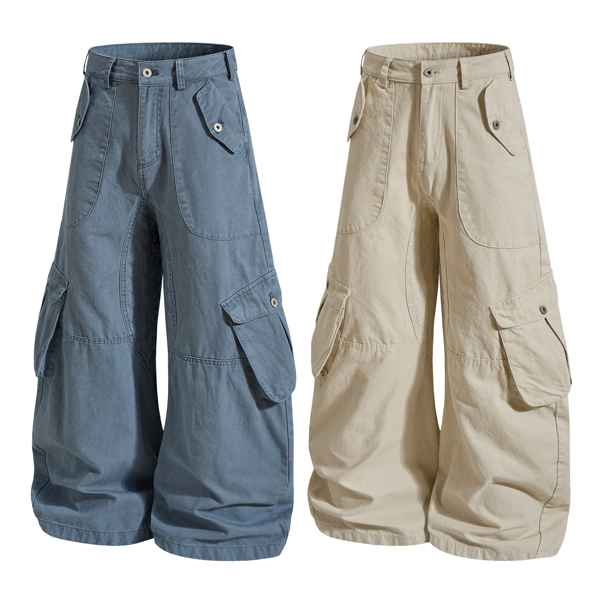 Omirad Utility Baggy Cargo Pants | Wide-Leg Y2K Streetwear