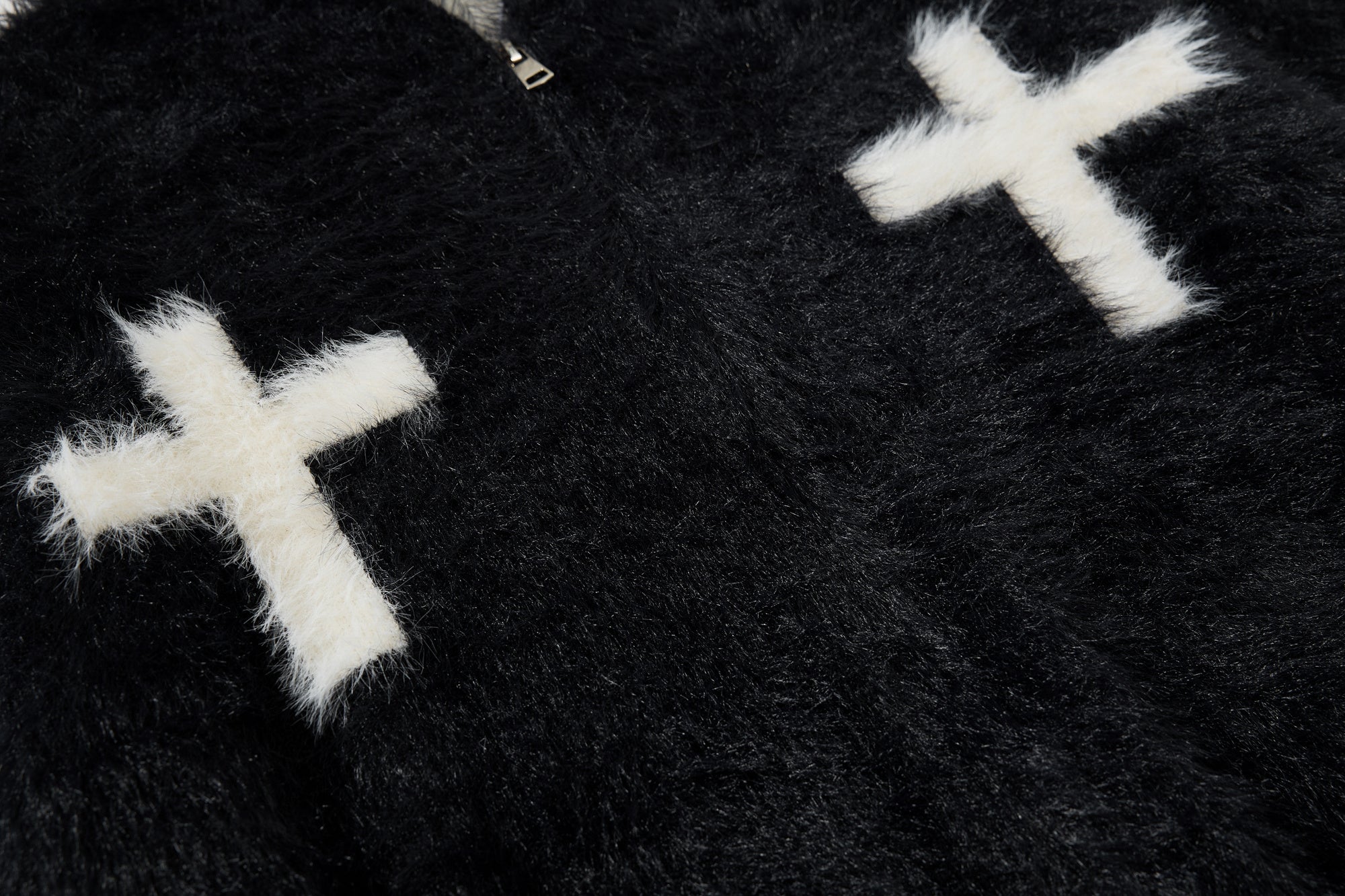 Omirad Cross Fleece Zip Hoodie | Gothic Streetwear Jacket