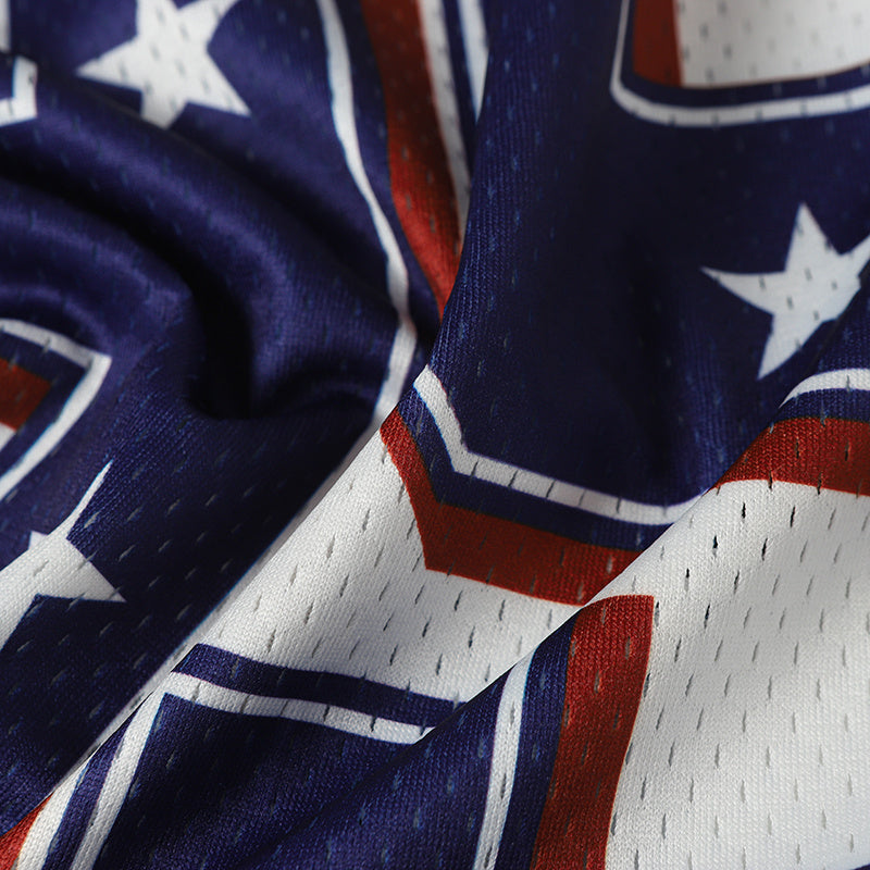 Stars Number Retro Football Jersey | Streetwear Mesh Top