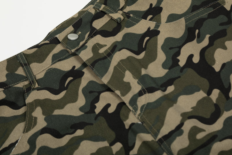 Omirad Camo Wide-Leg Cargo Pants | Y2K Streetwear Baggy Fit