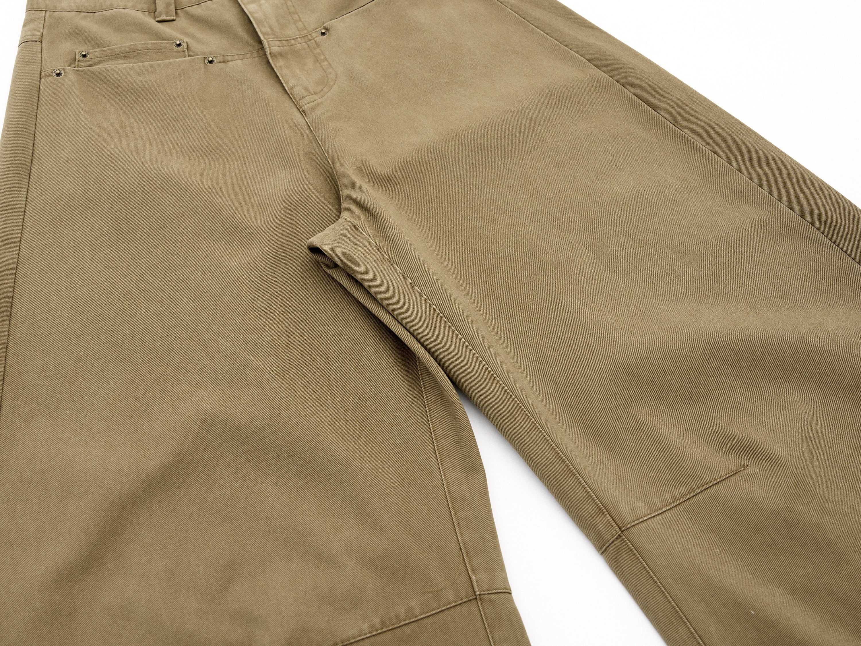 Minimalist Wide-Leg Canvas Trousers | Sculpted Silhouette