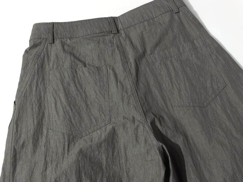 Omirad Crinkled Wide-Leg Nylon-Cotton Trousers | SEAKOFF