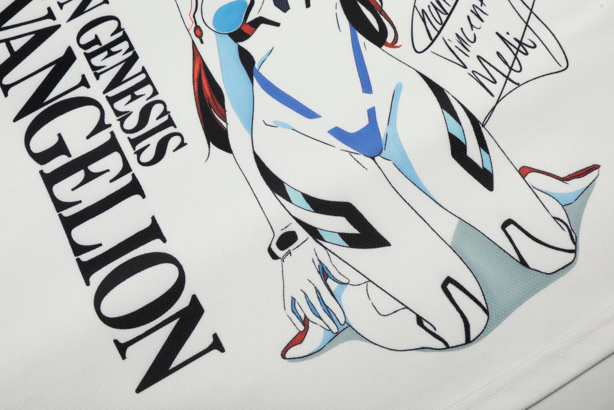 Neon Genesis Evangelion Anime Graphic Mesh Soccer Jersey
