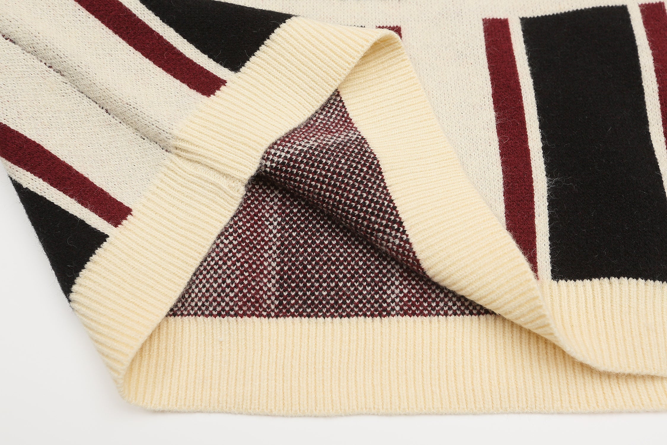 Mafaer Motorcycle Racing Knit Sweater | Retro Stripe Pullover