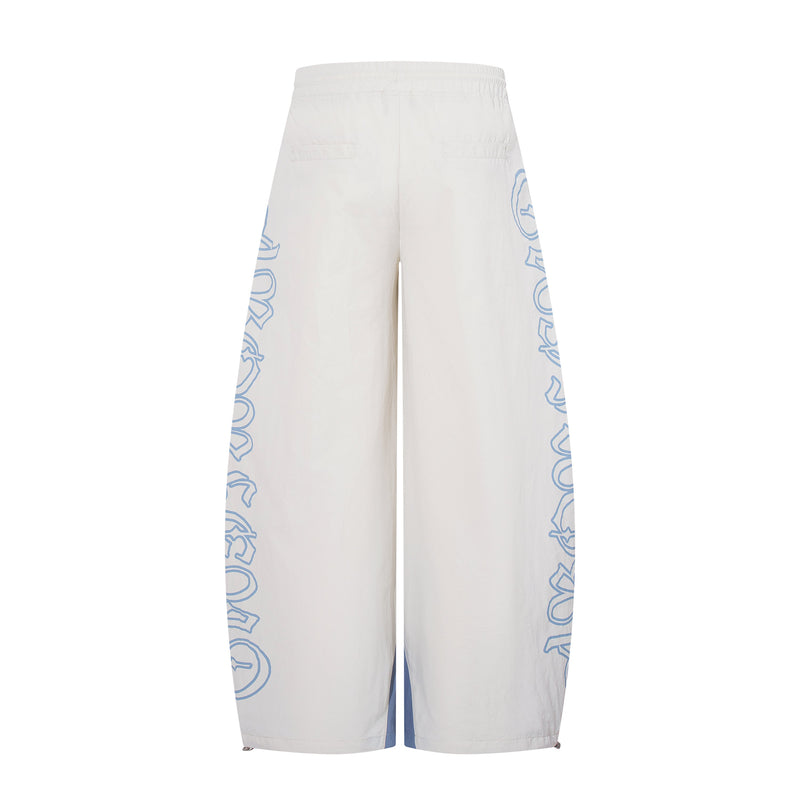 Omirad Graphic Panel Track Pants | Wide-Leg Streetwear