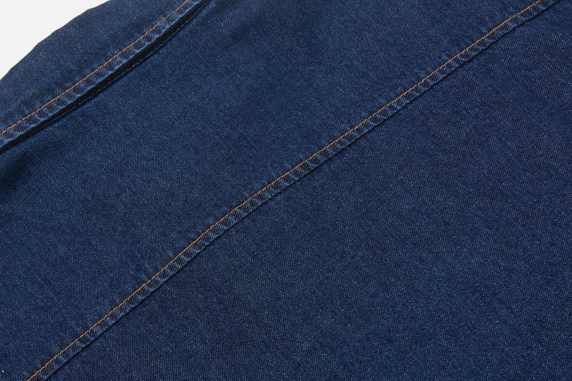 Mafaero Rhinestone Cross Denim Shirt | Streetwear Button-Up