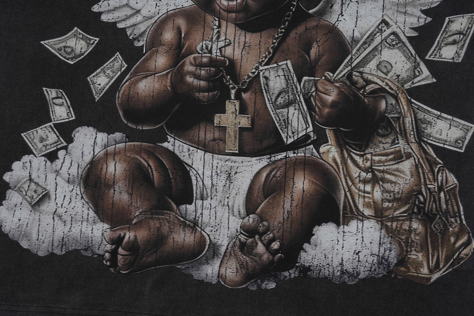 Omirad Divine Baby Vintage Wash Graphic T-Shirt | Street Luxury