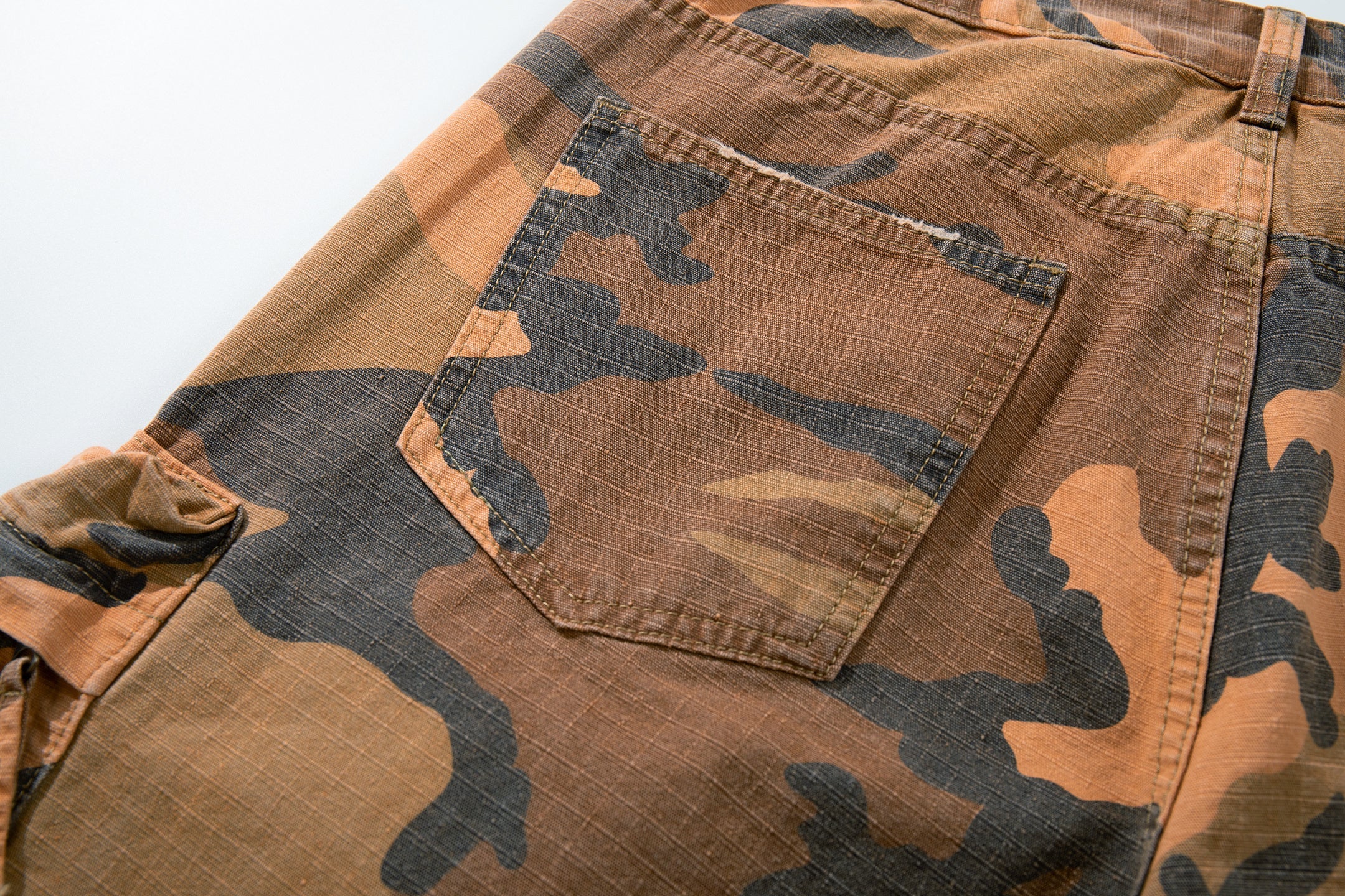 Heavy Tactical Camo Multi-Pocket Wide-Leg Cargo Pants