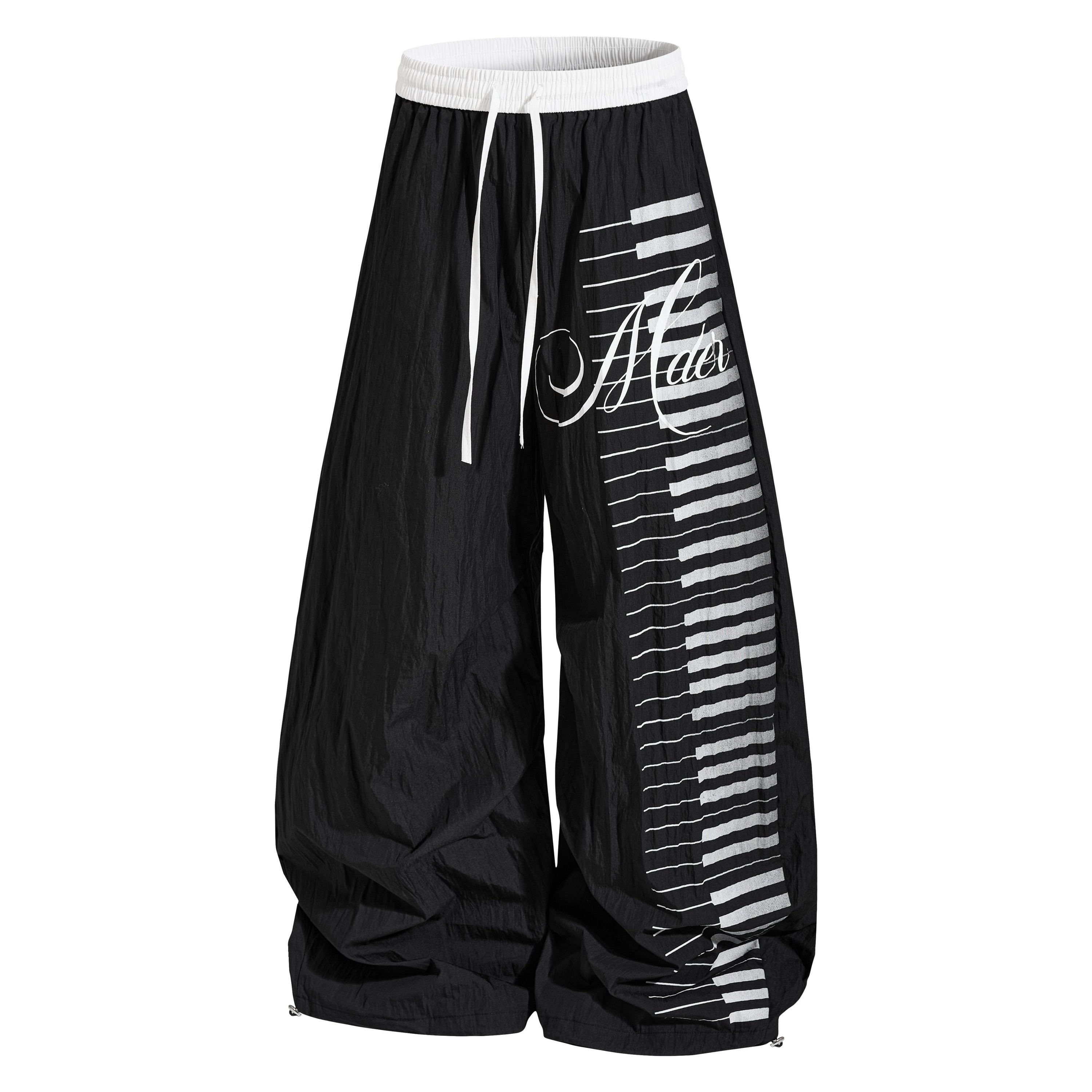 Omirad Piano Keys Balloon Pants | Wide Leg Streetwear Trousers