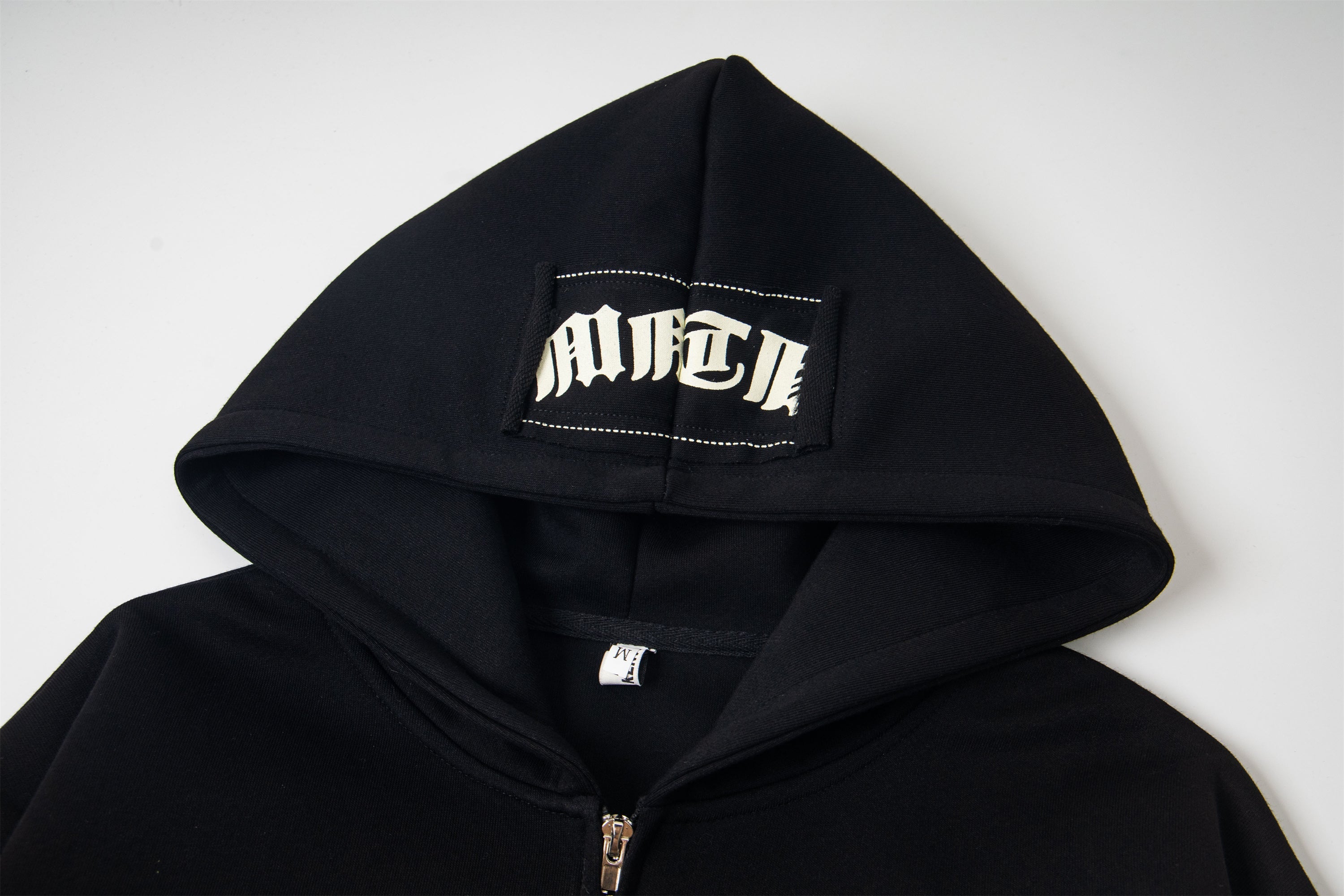 Omirad Gothic Graphic Zip-Up Hoodie | Dark Streetwear