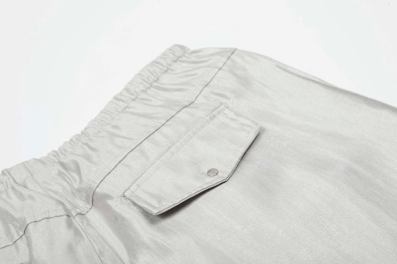 Omirad Glossy Utility Cargo Pants | Wide Leg Barrel Fit