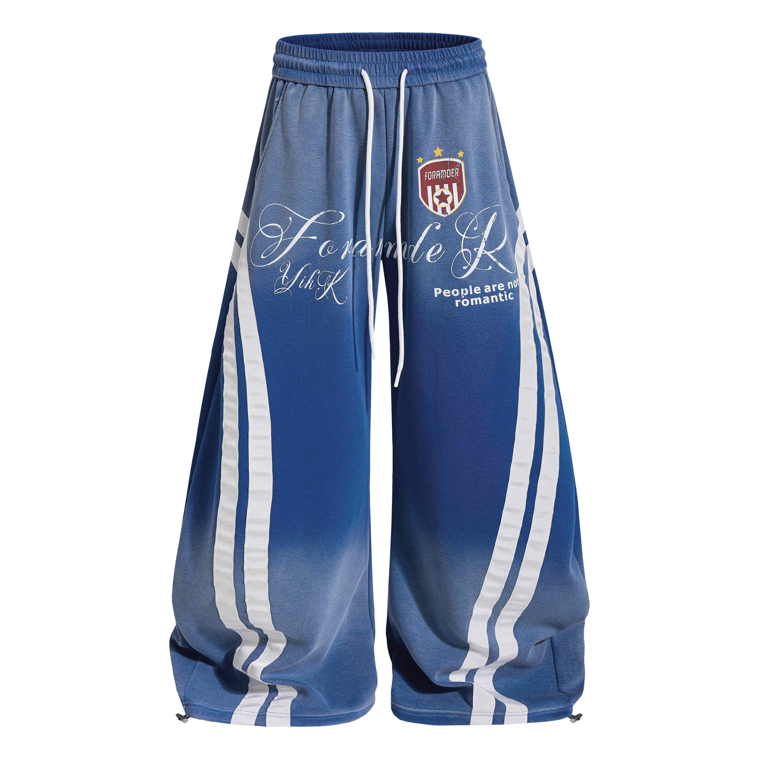 Gradient Track Balloon Pants | Y2K Oversized Streetwear