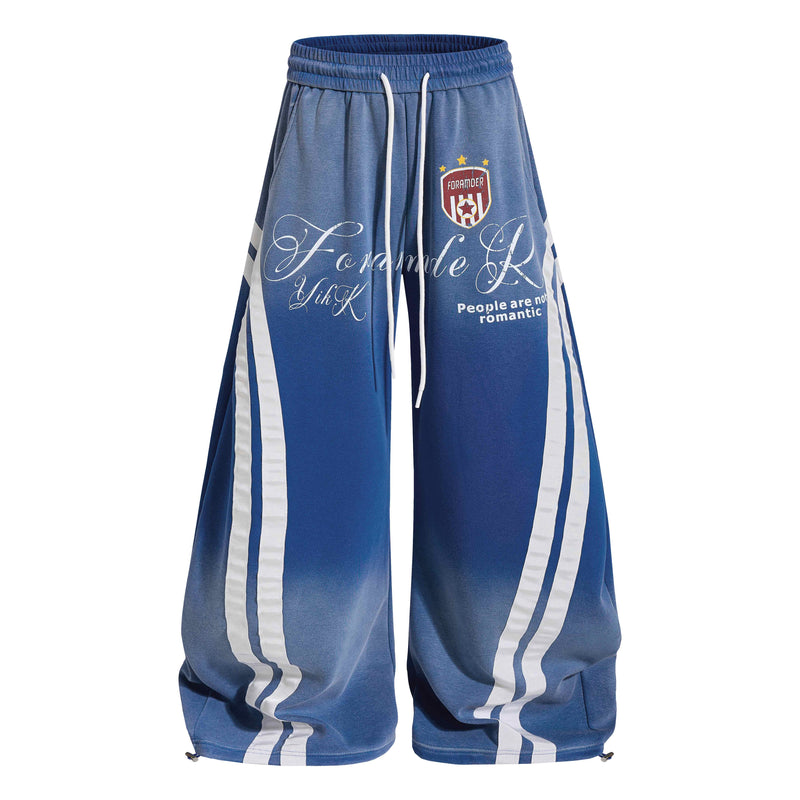 Gradient Track Balloon Pants | Y2K Oversized Streetwear