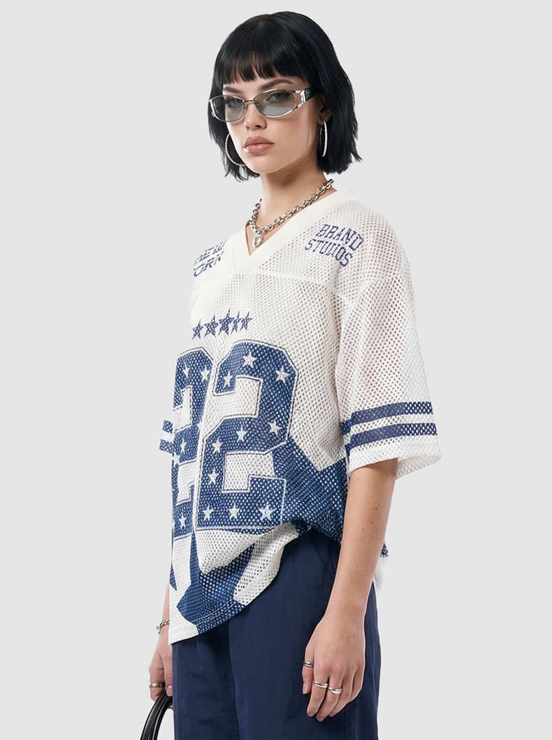 Shining Star 22 Mesh Jersey T-Shirt | Varsity Streetwear