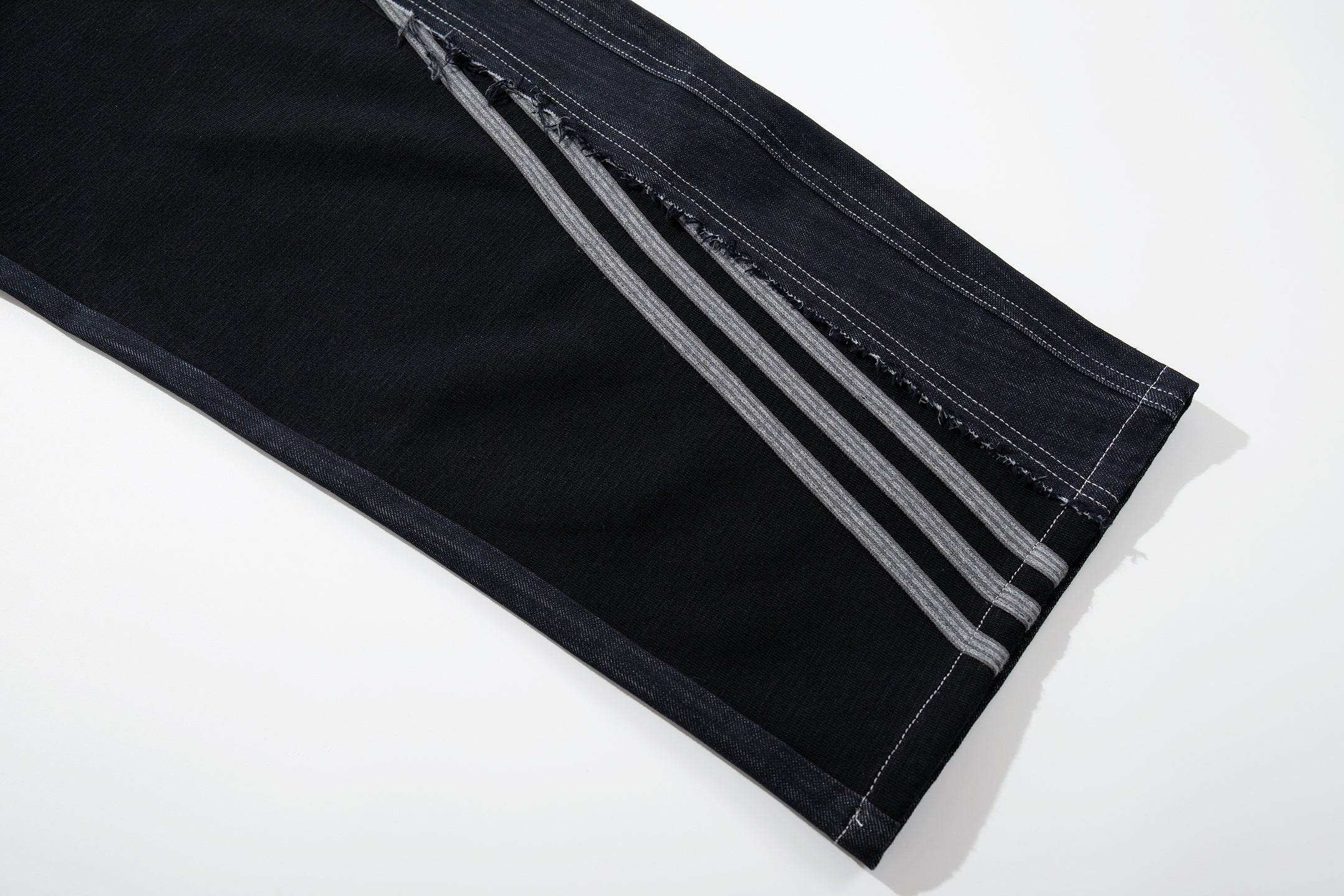 Omirad Hybrid Panel Wide-Leg Jeans | Denim & Jersey