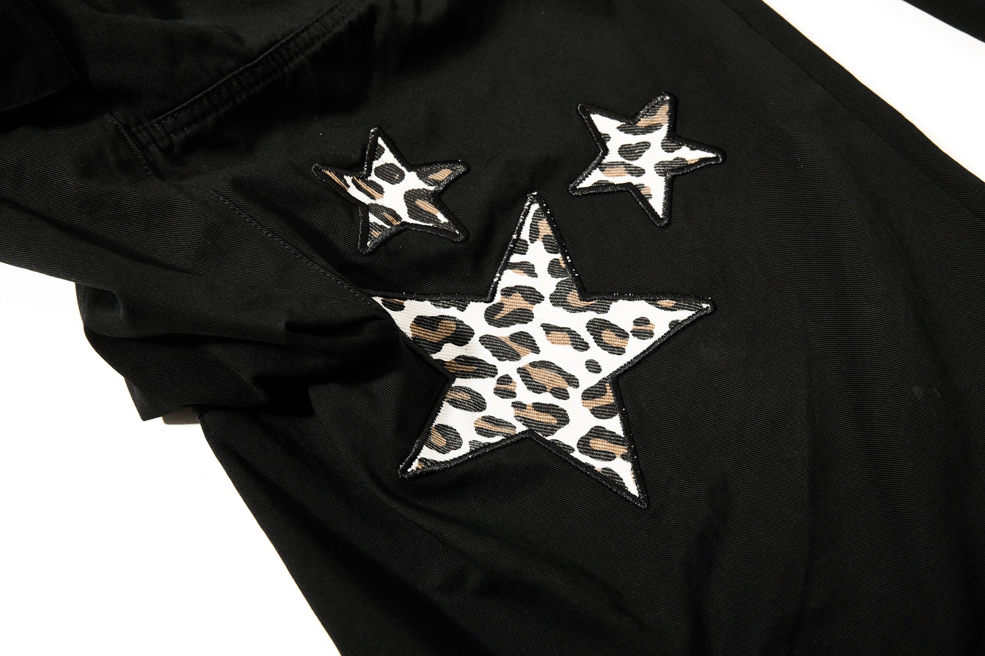 Leopard Star Multi-Pocket Cargo Pants | Y2K Streetwear