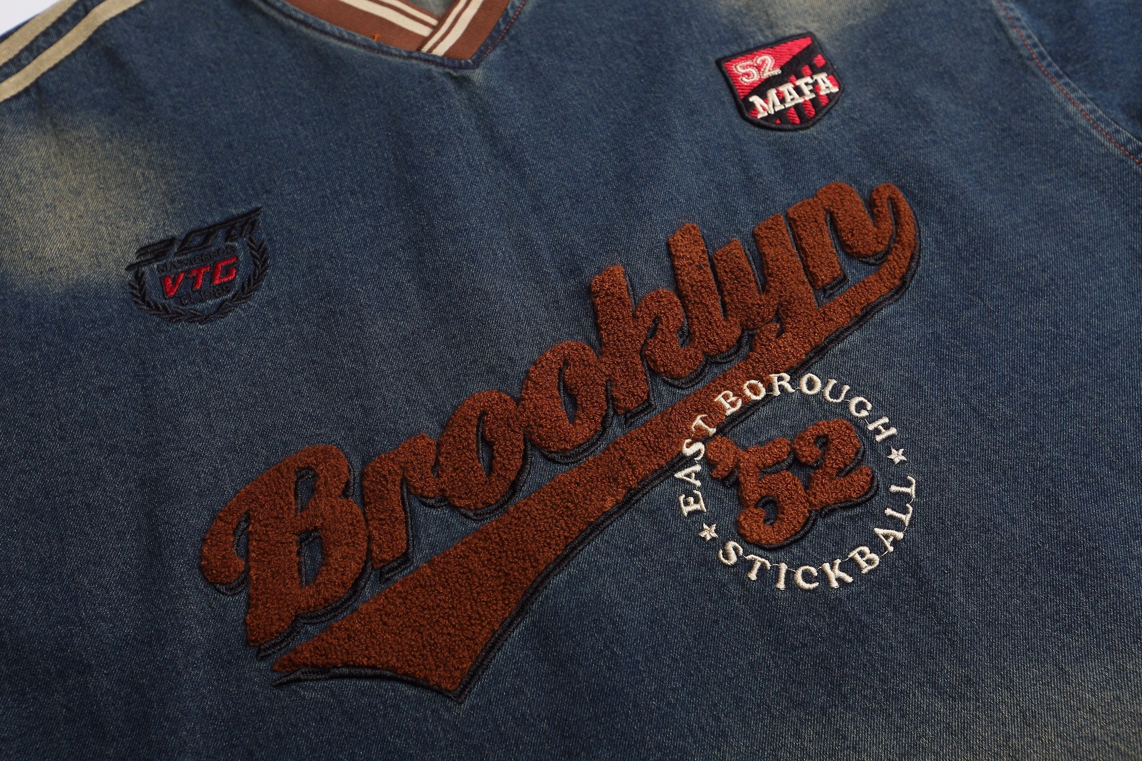 Vintage Brooklyn Denim Sweatshirt | Varsity Streetwear