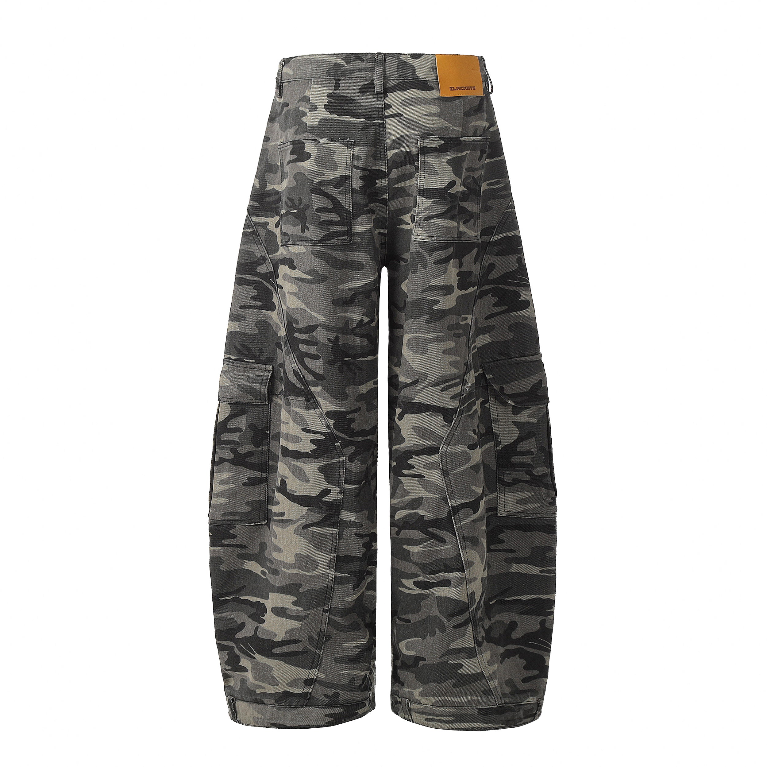 Camouflage Cargo Barrel Pants | Wide Leg Streetwear