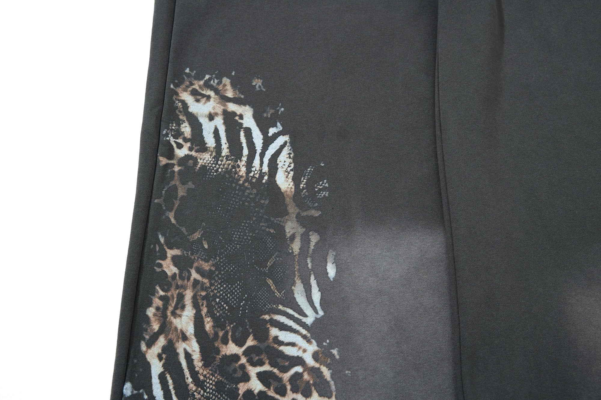 Vintage Leopard Graphic Wide-Leg Sweatpants | Y2K Streetwear