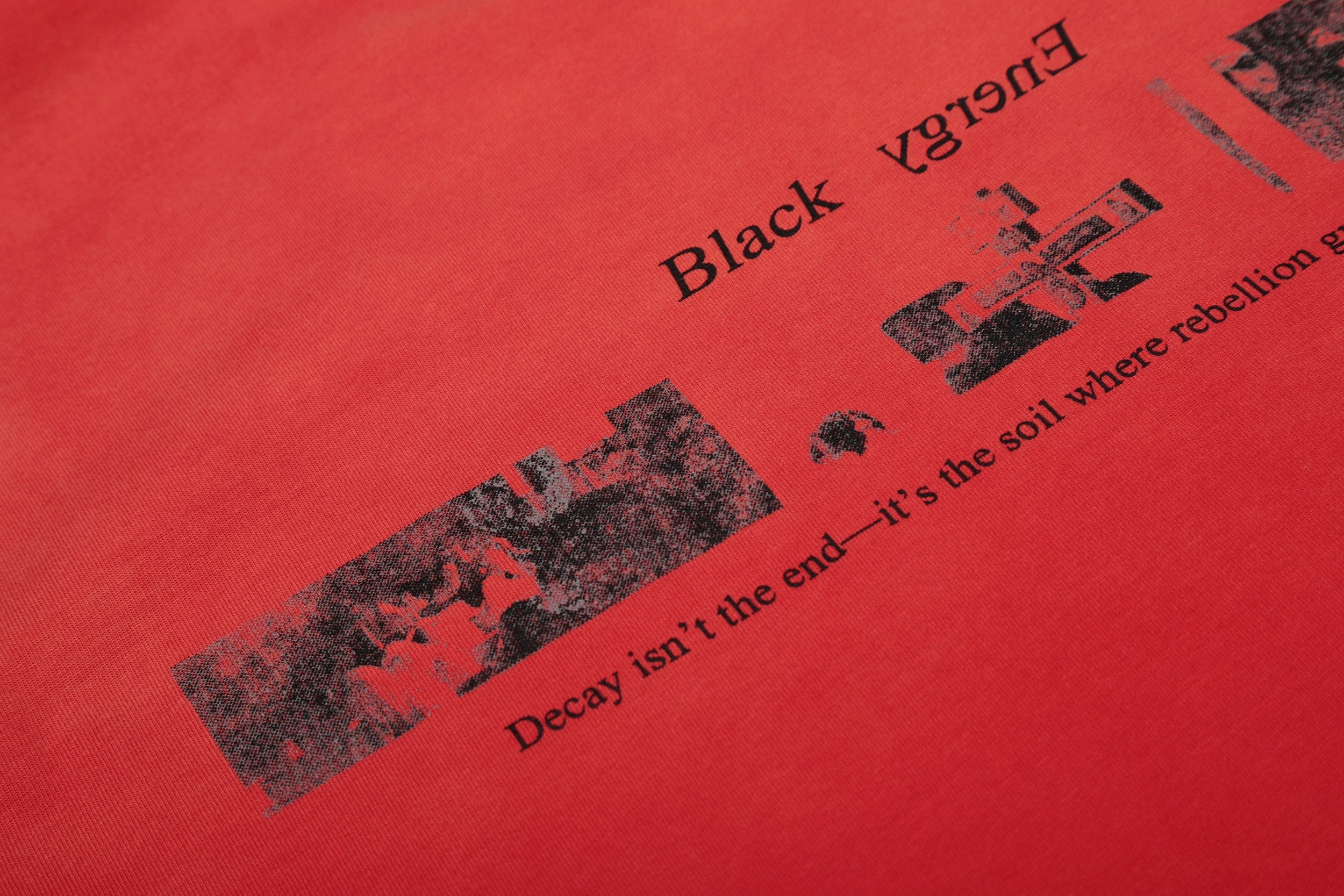 Omirad Vintage Distressed Red Graphic Tee | Streetwear