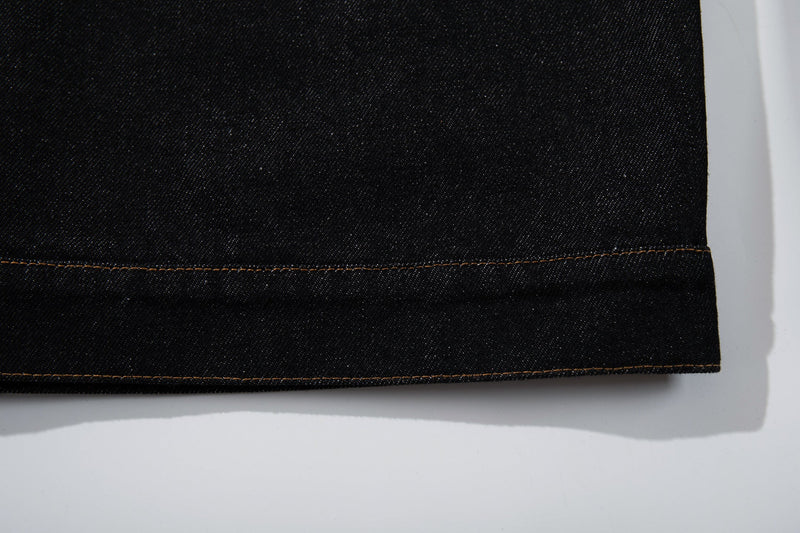 Omirad Curved Seam Denim Jacket | Dark Indigo Cotton
