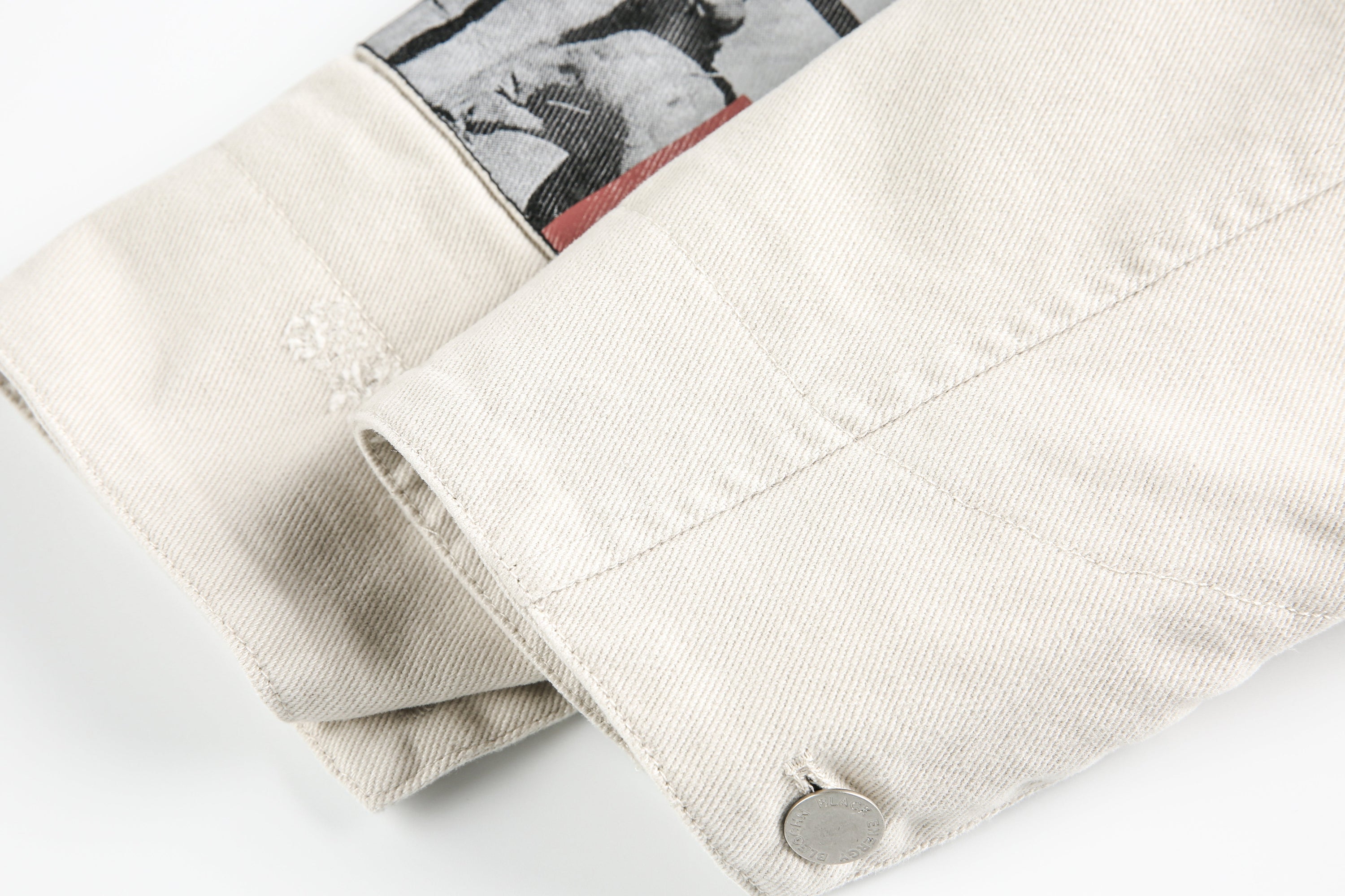 Omirad Graphic Work Jacket | Distressed Cotton Streetwear