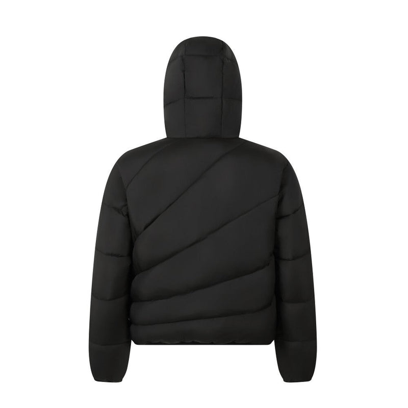 Asymmetric Zip Hooded Puffer Jacket | Streetwear Puffer