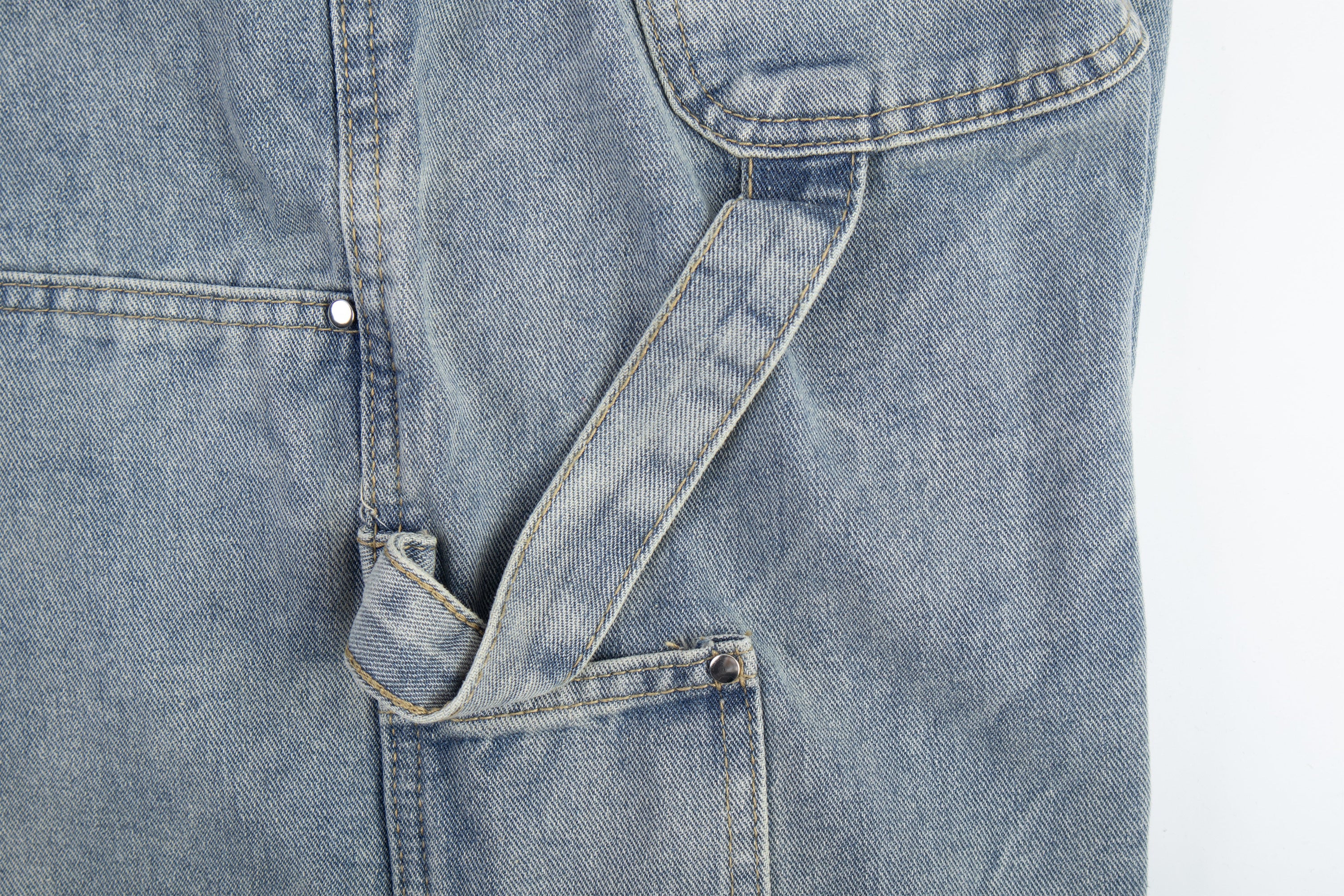 Omirad Distressed Panel Denim Pants | Streetwear Jeans