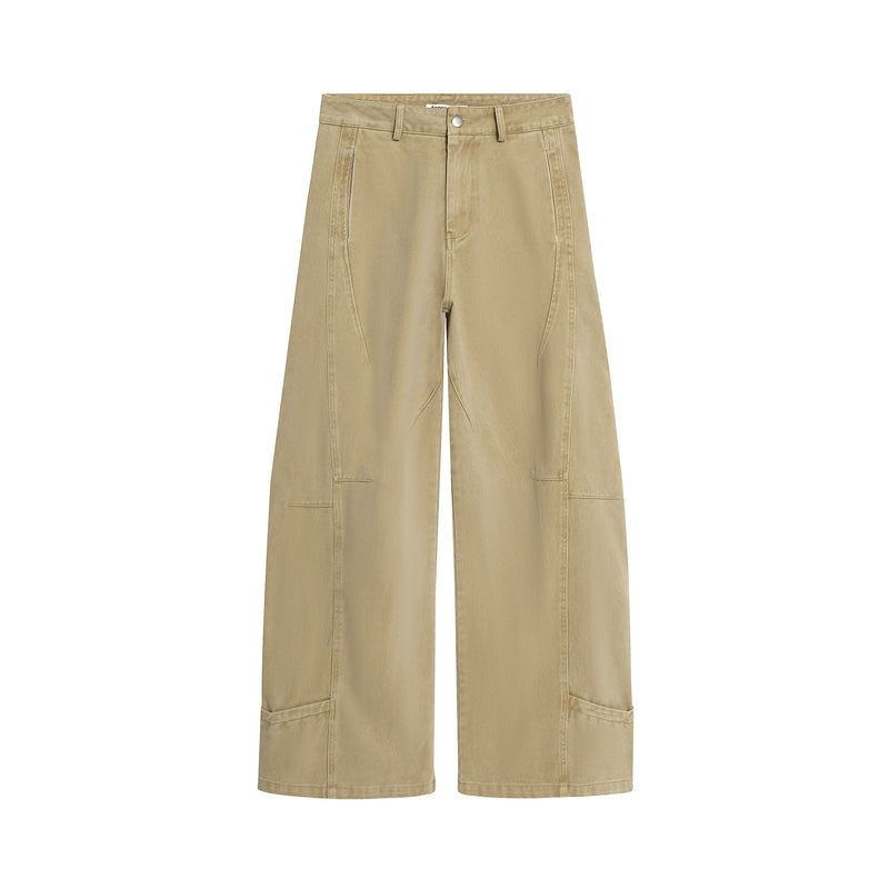 Omirad Wide-Leg Work Pants | Cotton Twill Utility Trousers