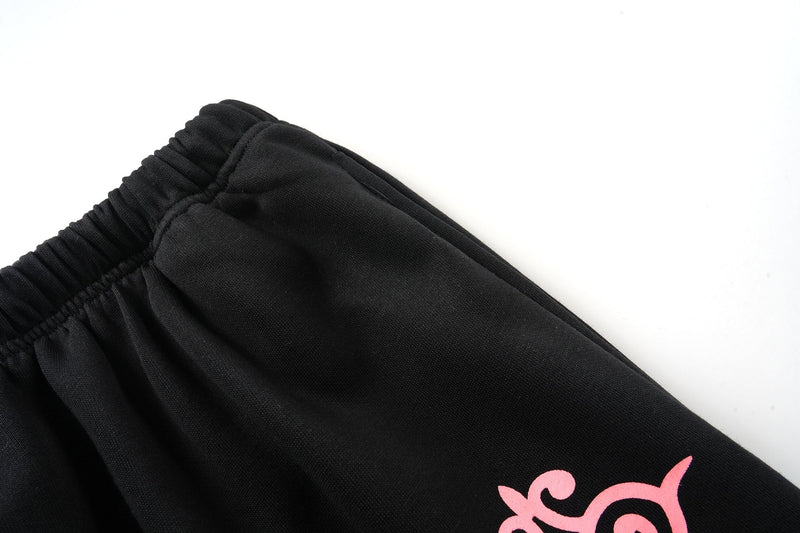 Gothic Cross Graphic Wide-Leg Sweatpants | SP2 Print