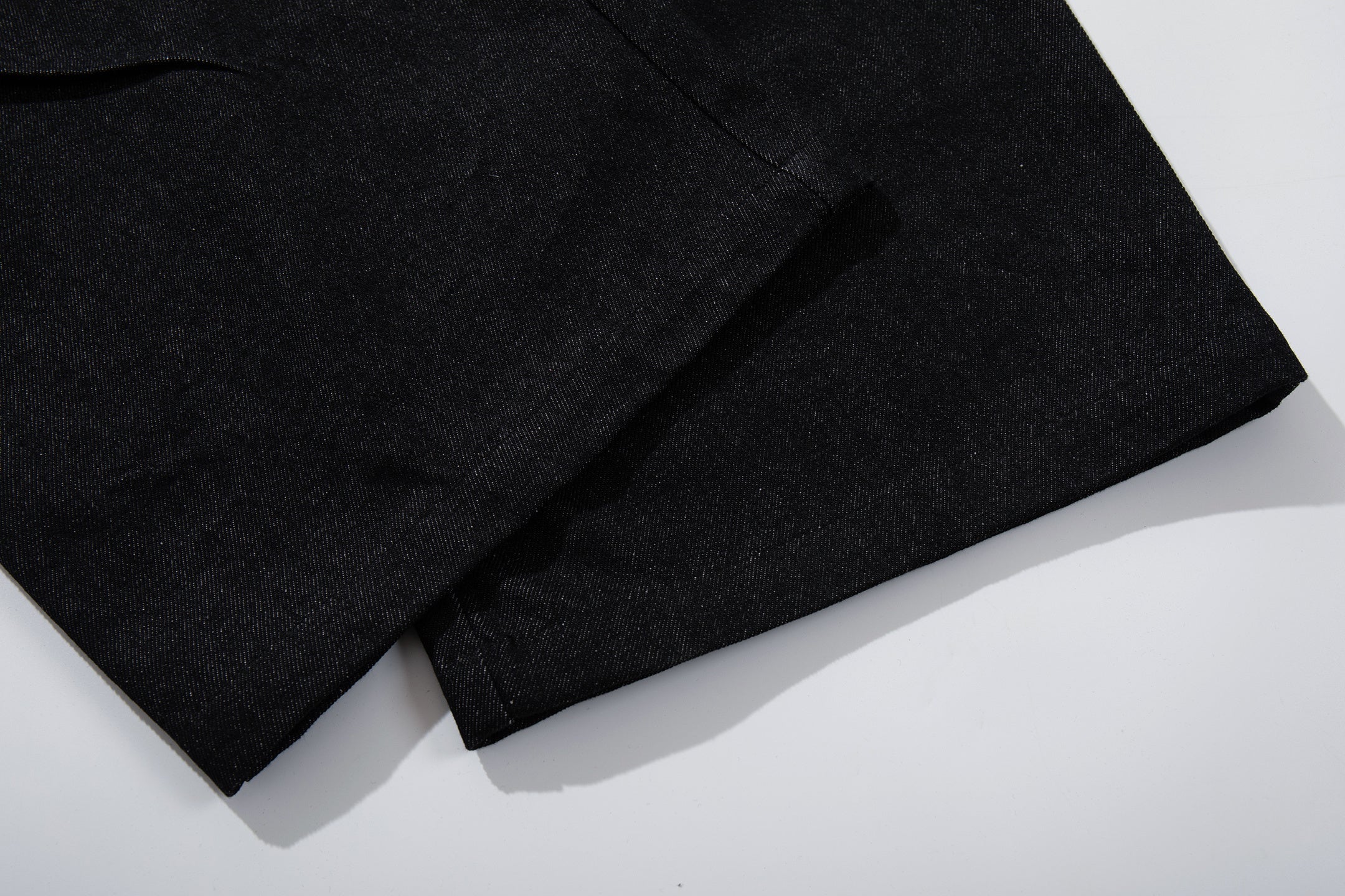 Omirad Panel-Detail Wide Leg Denim Pants with Rivets