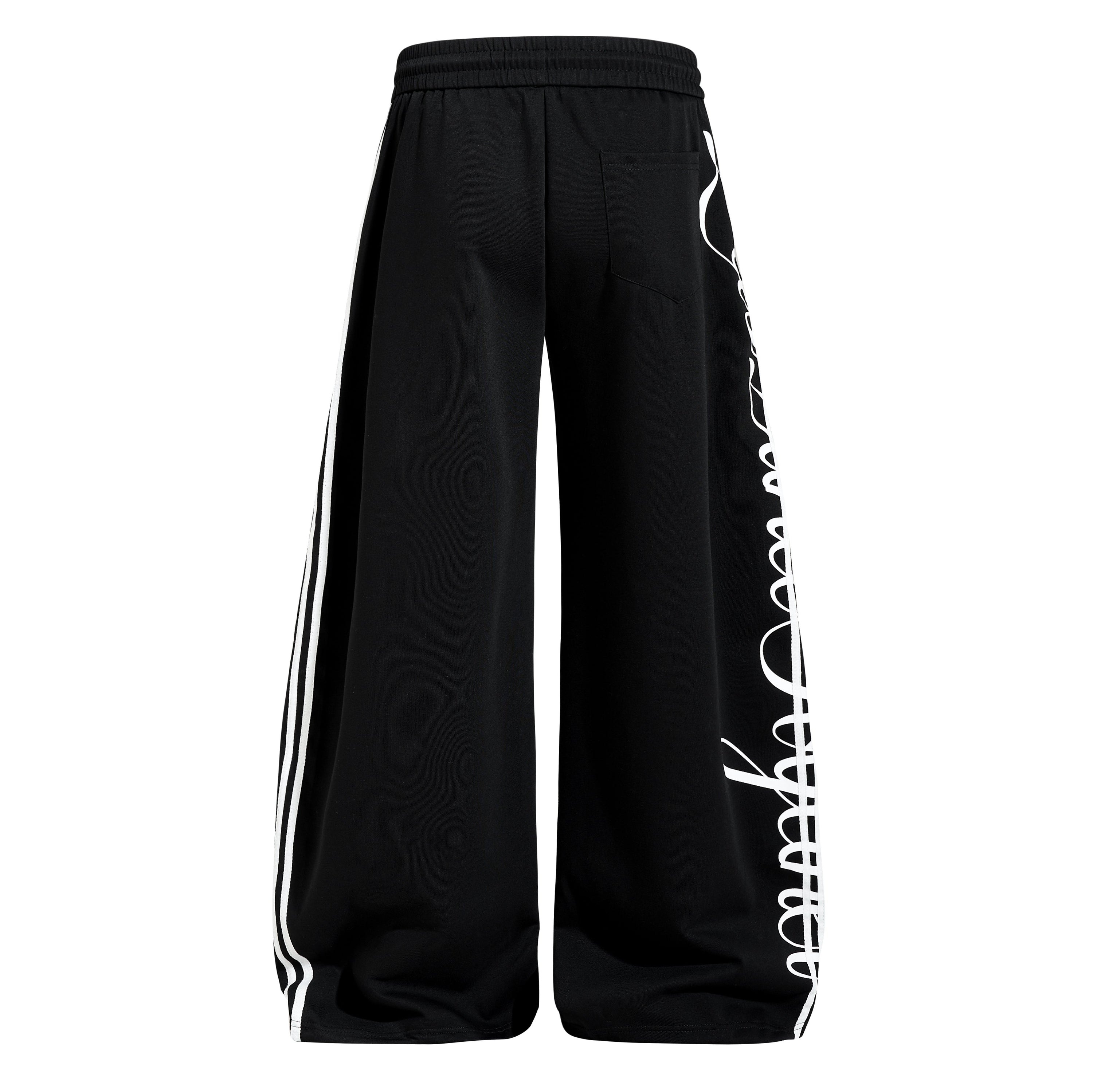 Omirad Script Stripe Wide-Leg Sweatpants | Streetwear