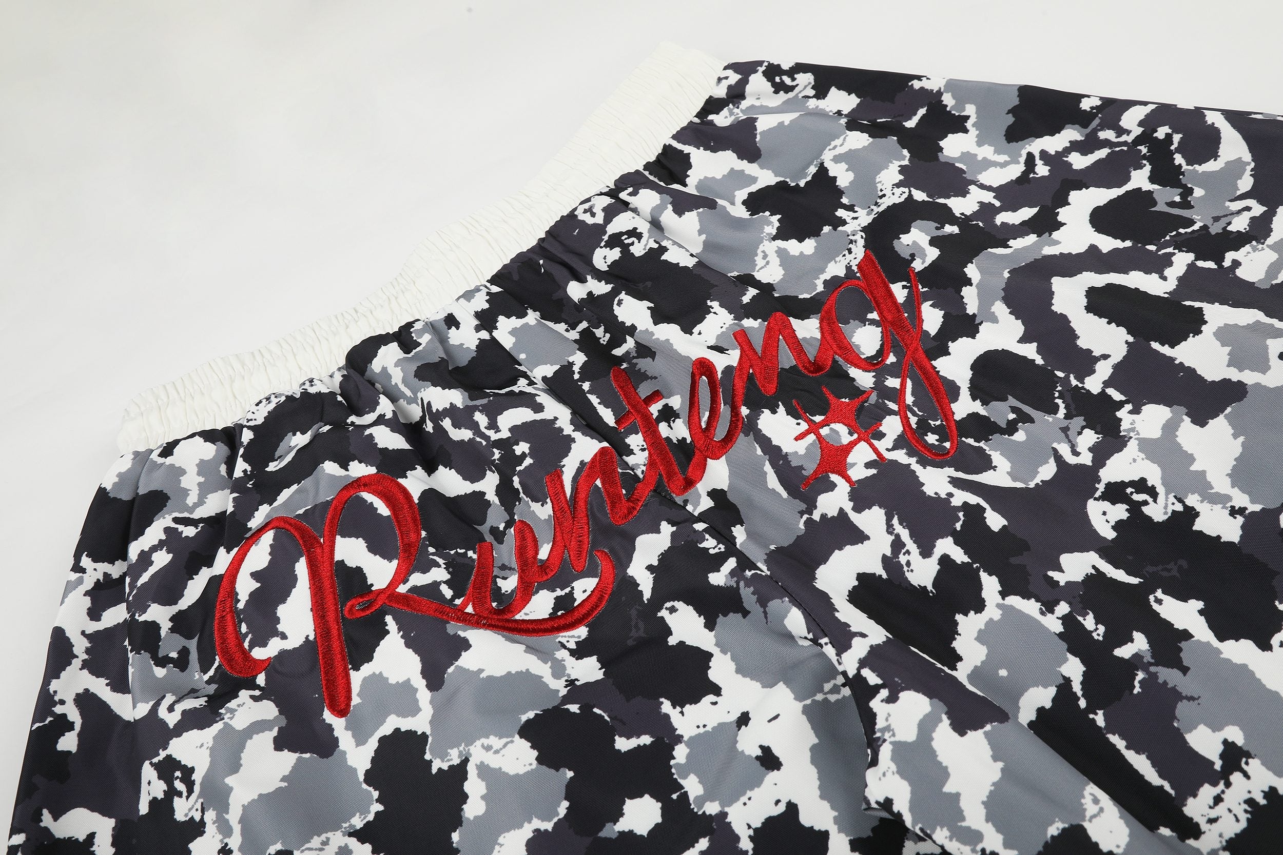 Abstract Camo Wide-Leg Sweatpants | Oversized Streetwear