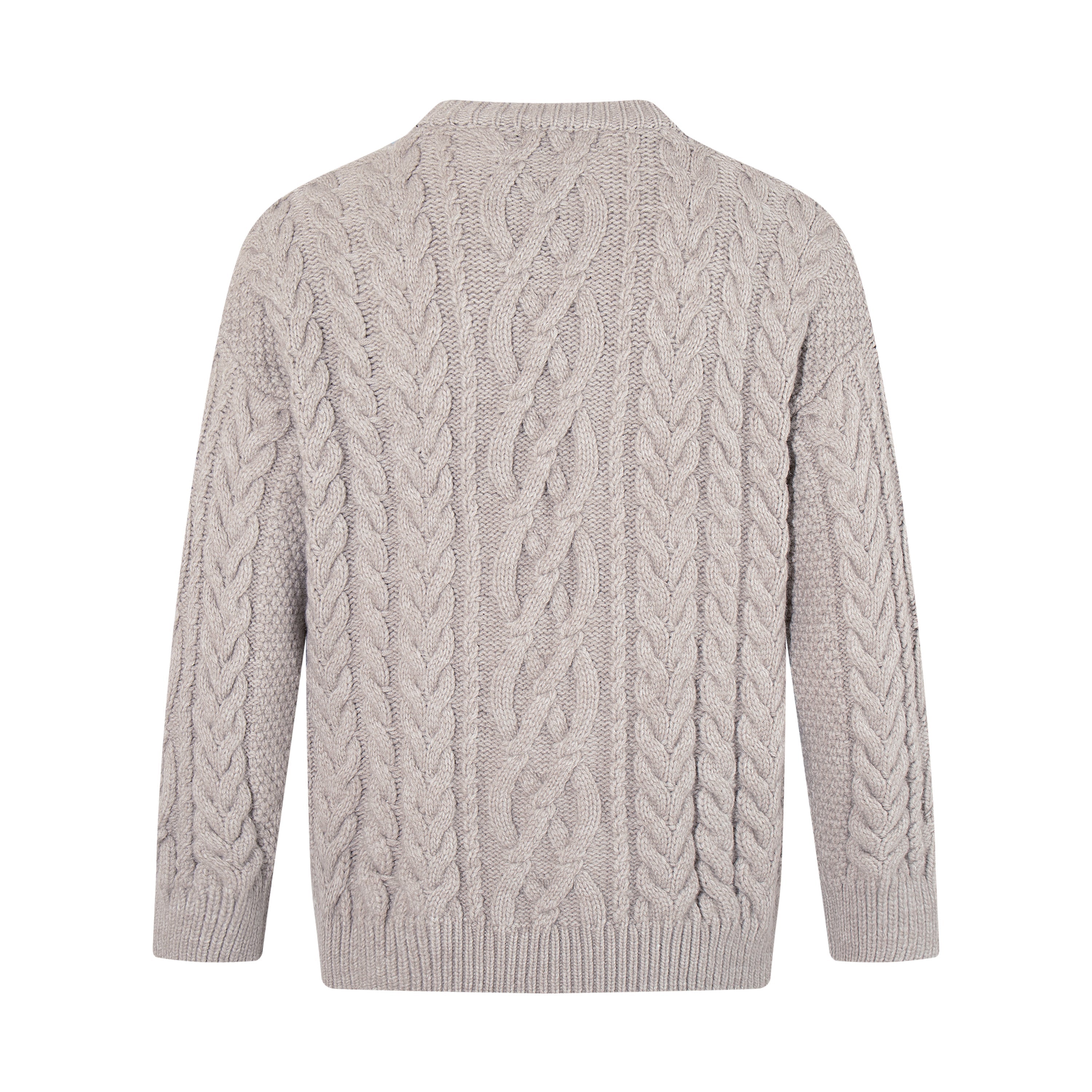Argyle Cable Knit Sweater | Vintage Diamond Panel Pullover