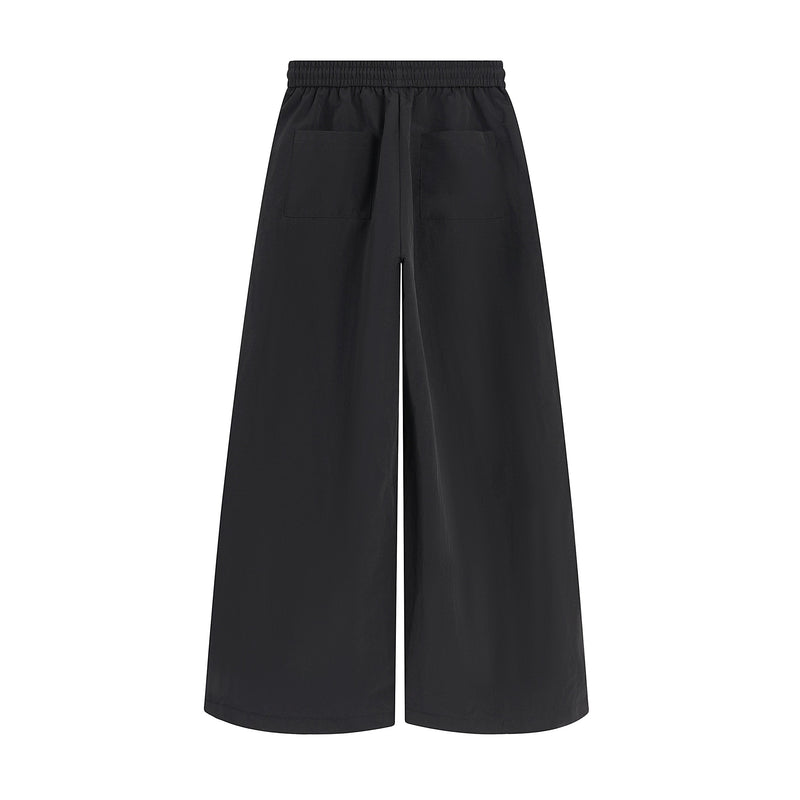 Omirad Flag Print Wide-Leg Nylon Pants | Streetwear Baggy Fit