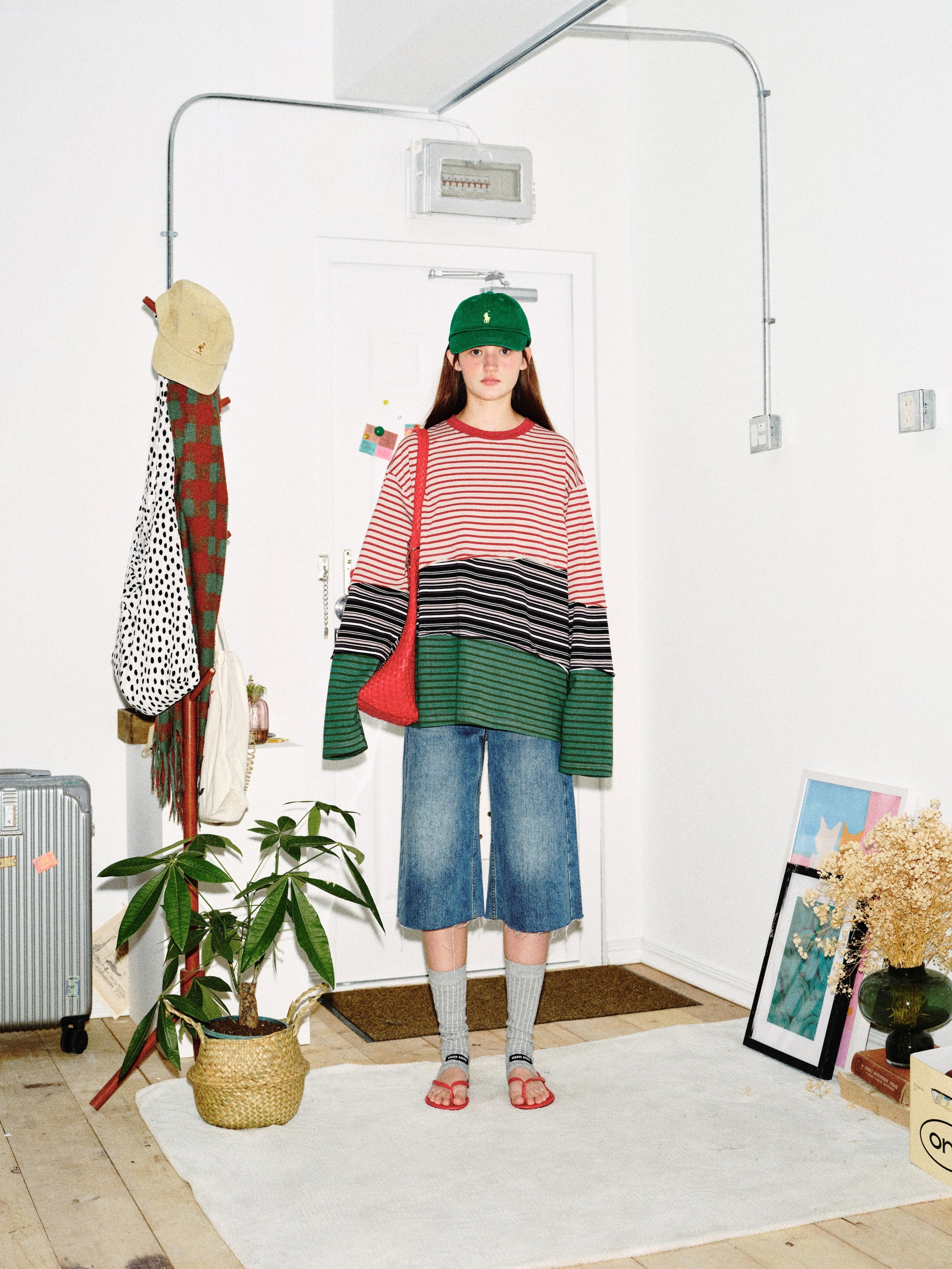 Color-Block Striped Long Sleeve Tee | Streetwear Cotton Top