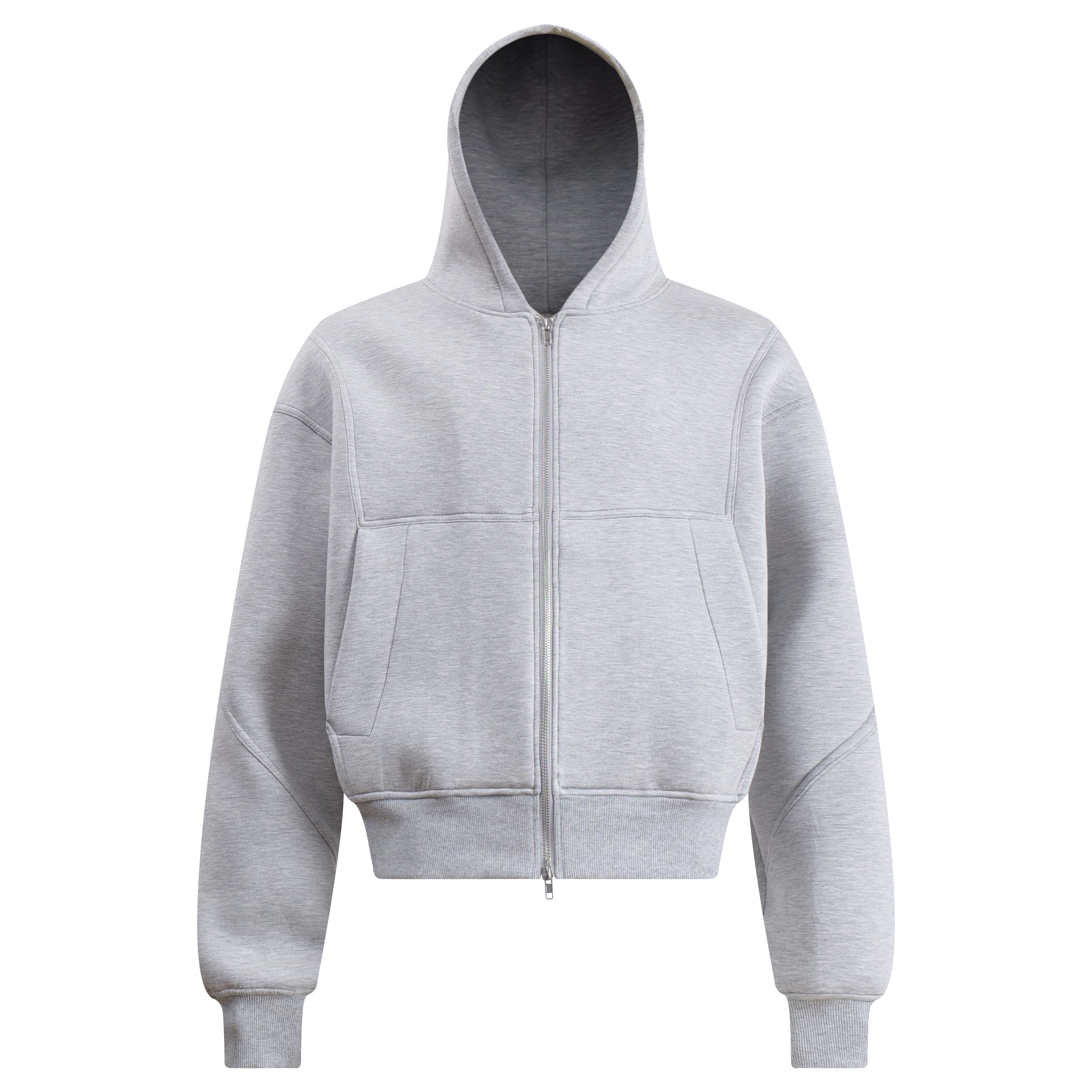 Omirad Minimal Recycled Zip-Up Hoodie | Structured Streetwear