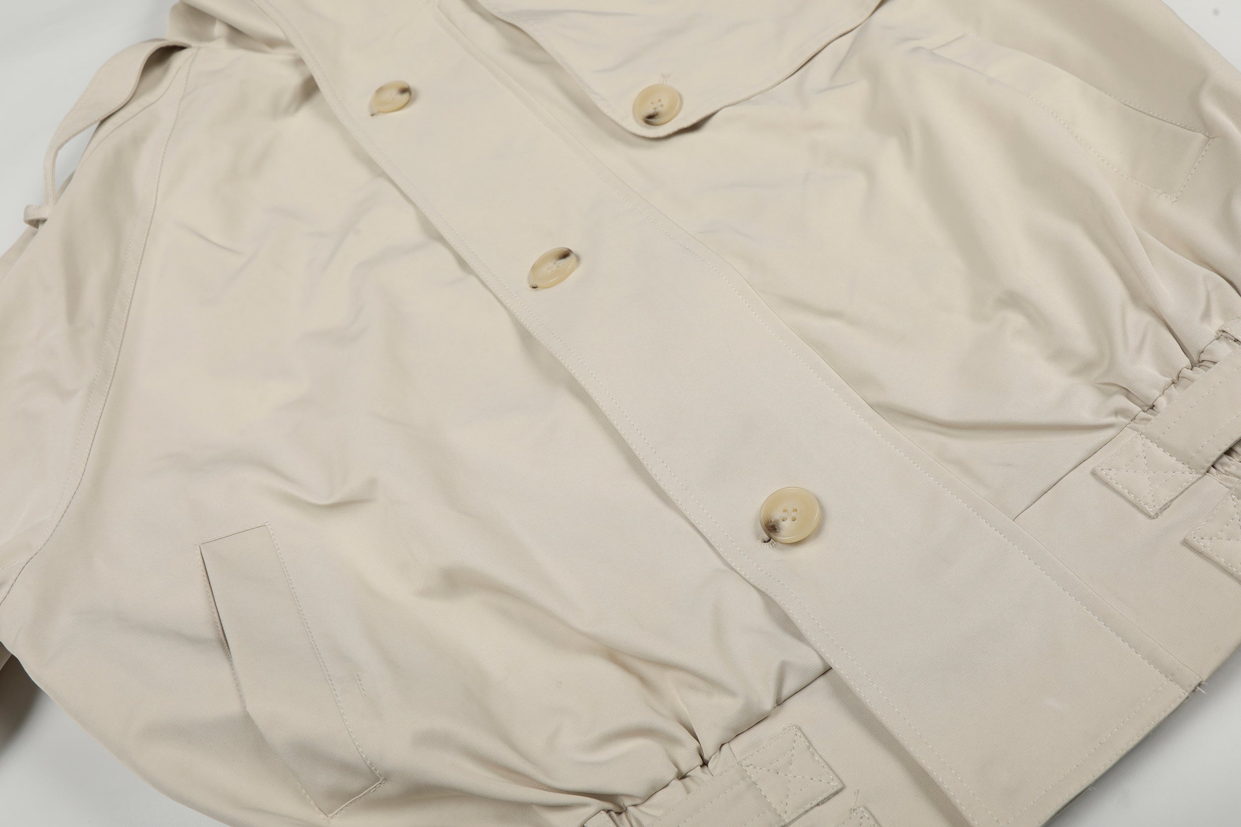 Utility Stand Collar Cropped Jacket | 100% Cotton