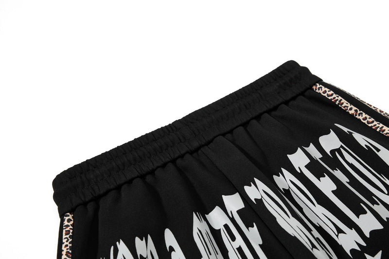 Omirad Gothic Cross Track Pants | Wide-Leg Streetwear